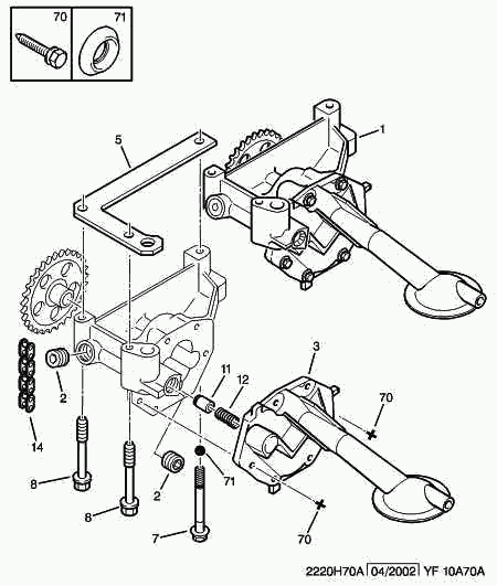 PEUGEOT 1001.C1 - Масляный насос parts5.com