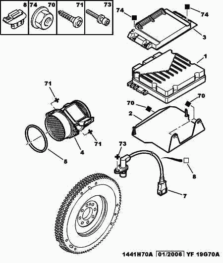 PEUGEOT (DF-PSA) 1920 7S - Датчик потока, массы воздуха parts5.com