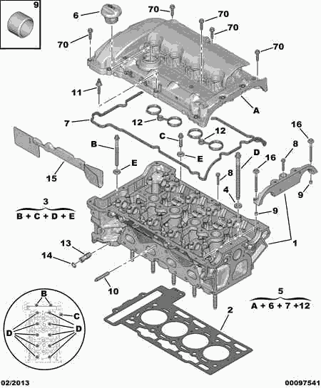 CITROËN V7 598 862 80 - Крышка головки цилиндра parts5.com