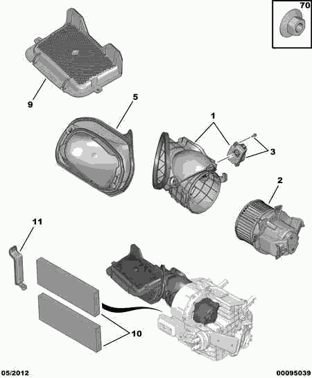 PEUGEOT 96 787 920 80 - Фильтр воздуха в салоне parts5.com