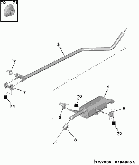 CITROËN 1755 L0 - Втулка, стабилизатор parts5.com