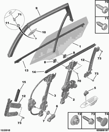 CITROËN 9223 H0 - Стеклоподъемник parts5.com