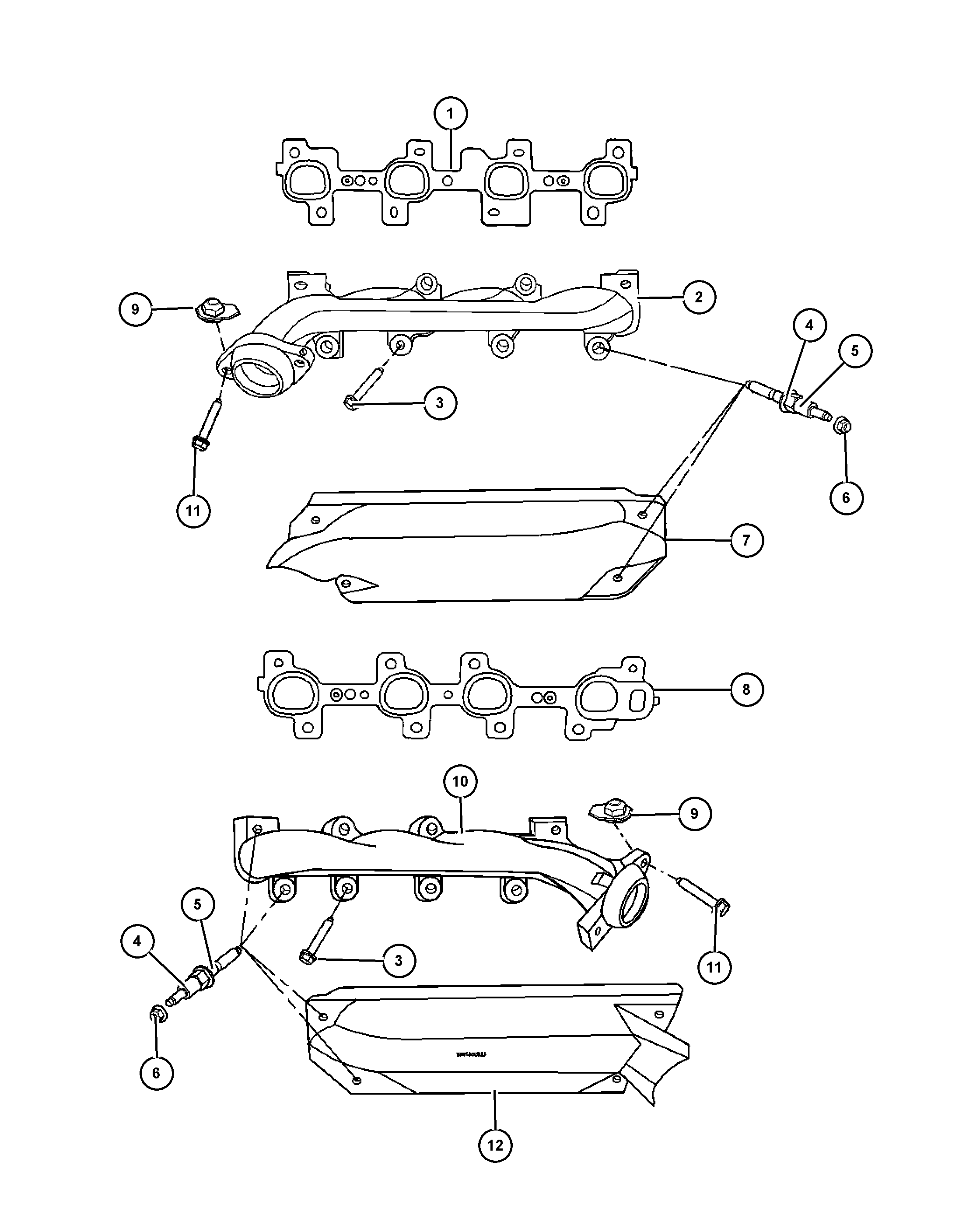 Mitsubishi 53034 030AC - Прокладка, выпускной коллектор parts5.com