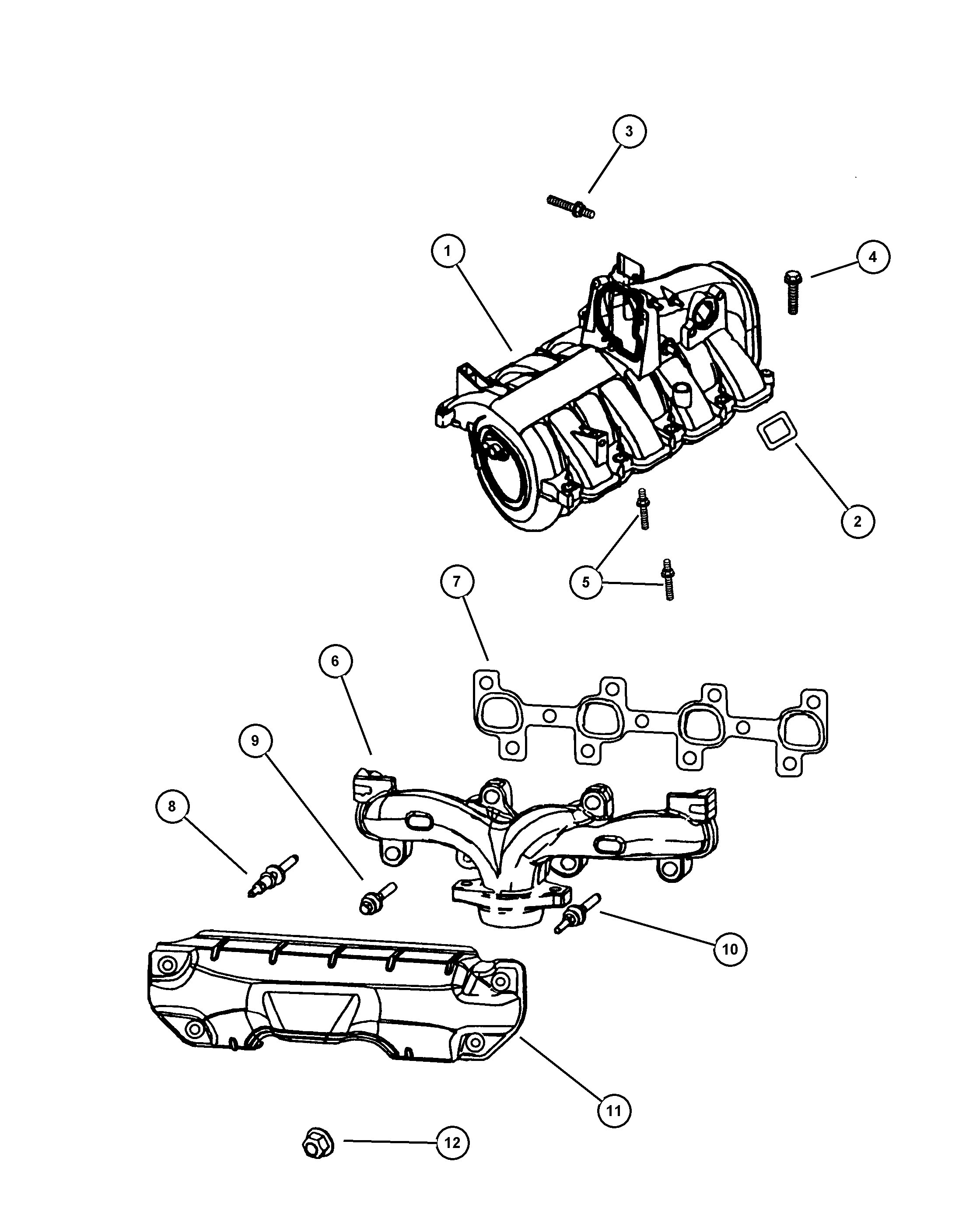 Chrysler 5301 0310 - SEAL INTAKE MANIFOLD parts5.com