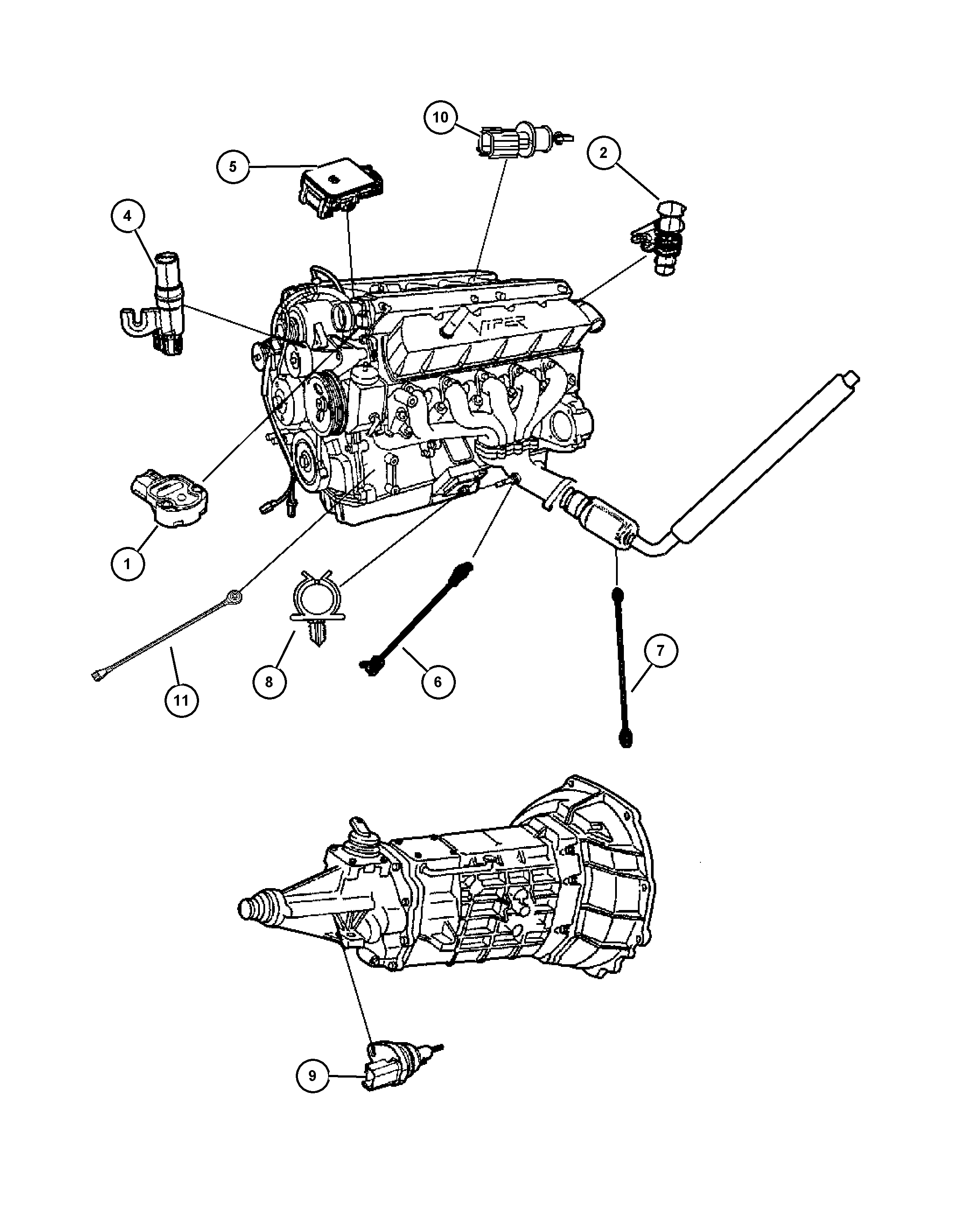 Chrysler 56028 563AA - Датчик детонации parts5.com