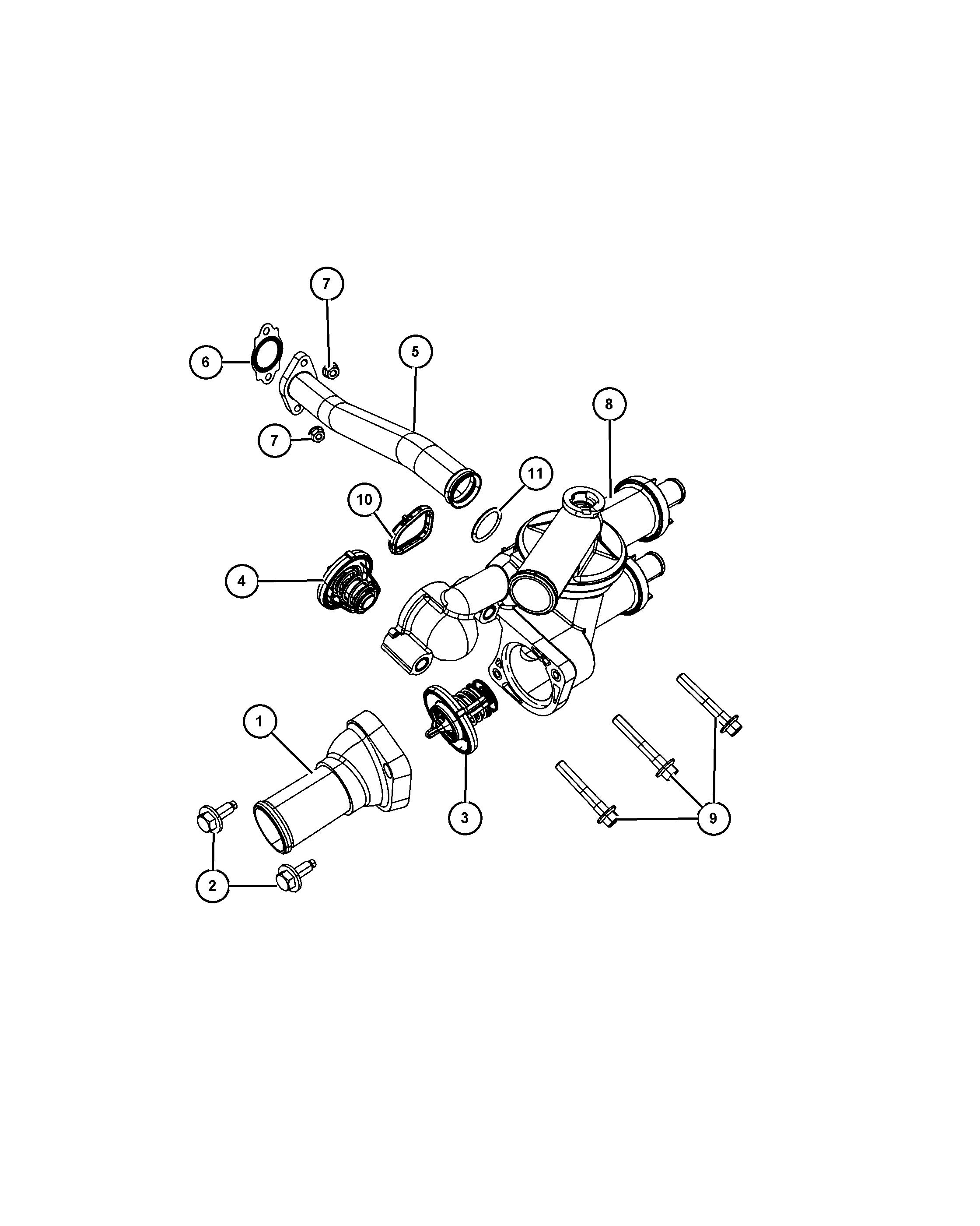 Chrysler 55111 017AD - Термостат, охлаждающая жидкость parts5.com