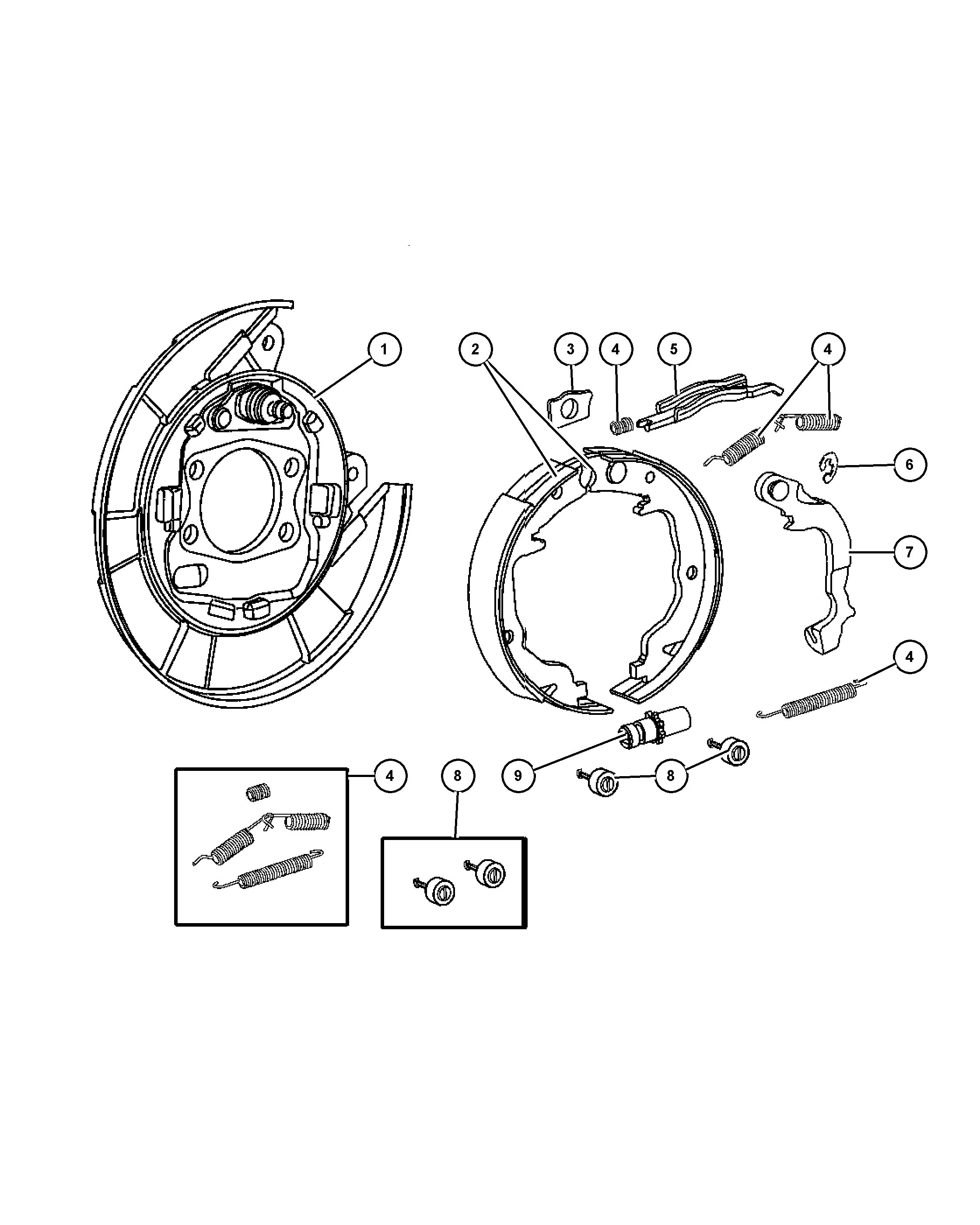 Chrysler 5191 308AA - Комплектующие, стояночная тормозная система parts5.com