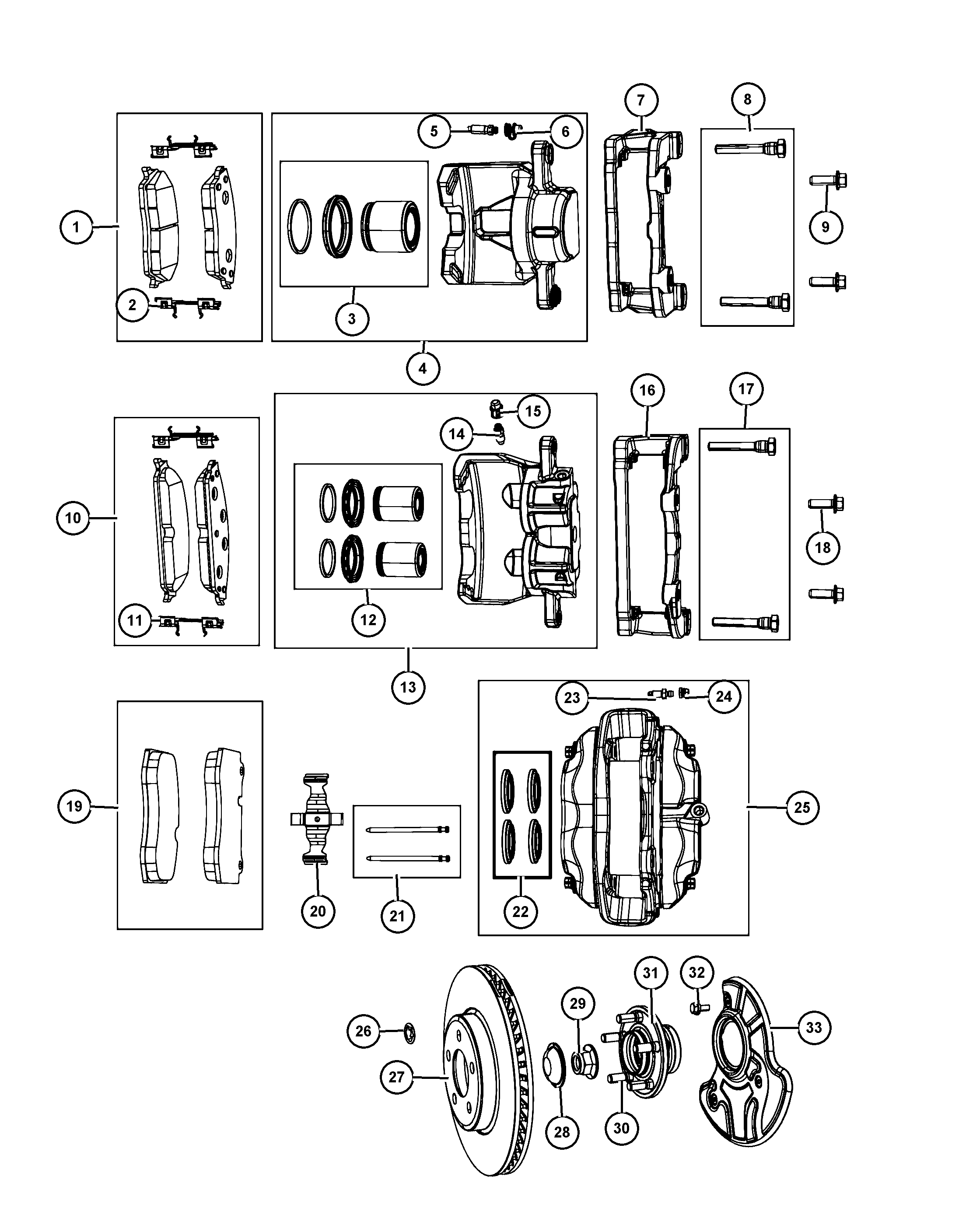 Lancia 68147 681AA - Тормозные колодки, дисковые, комплект parts5.com