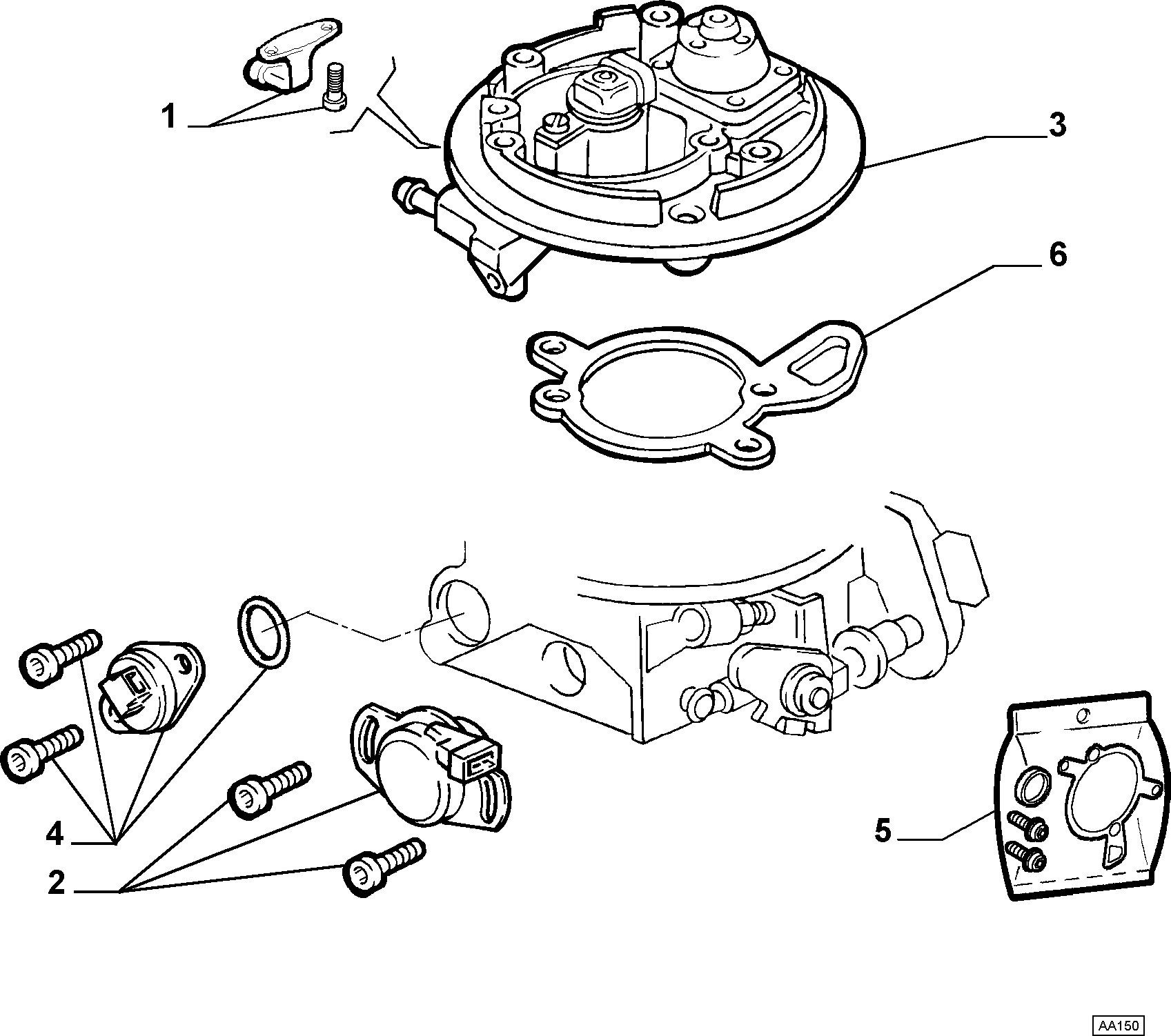 FIAT 77364618 - Датчик, положение педали акселератора parts5.com