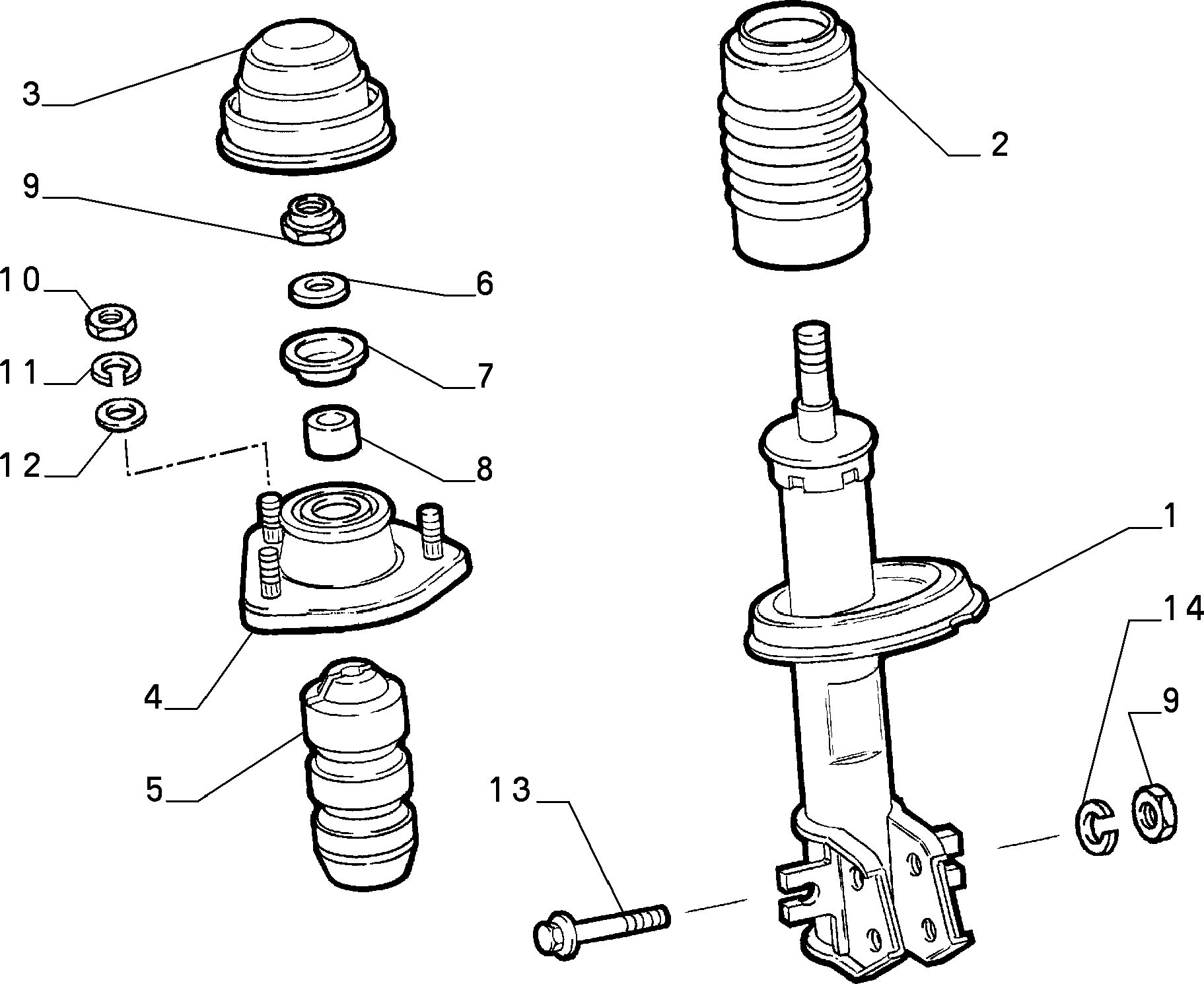 FIAT 10516674 - Пружинное кольцо, система выпуска ОГ parts5.com