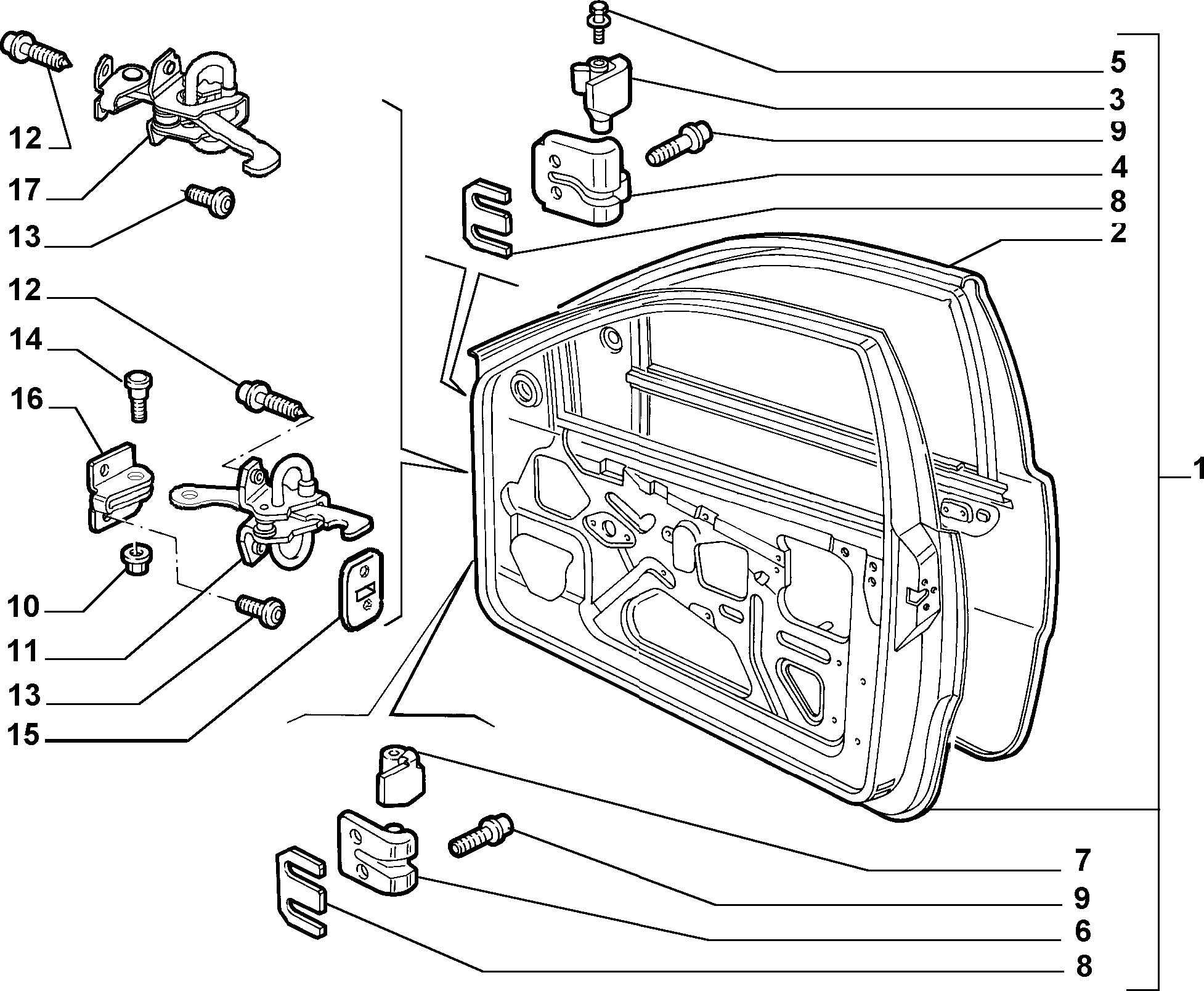 Lancia 13046111 - Гайка, выпускной коллектор parts5.com