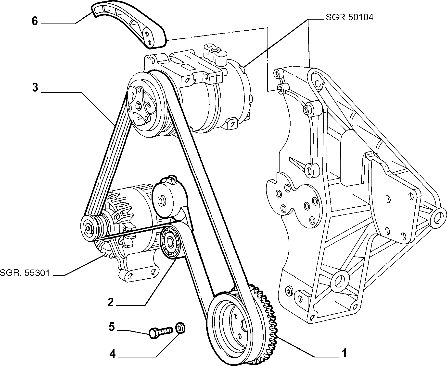 Lancia 71753672 - Поликлиновой ремень parts5.com