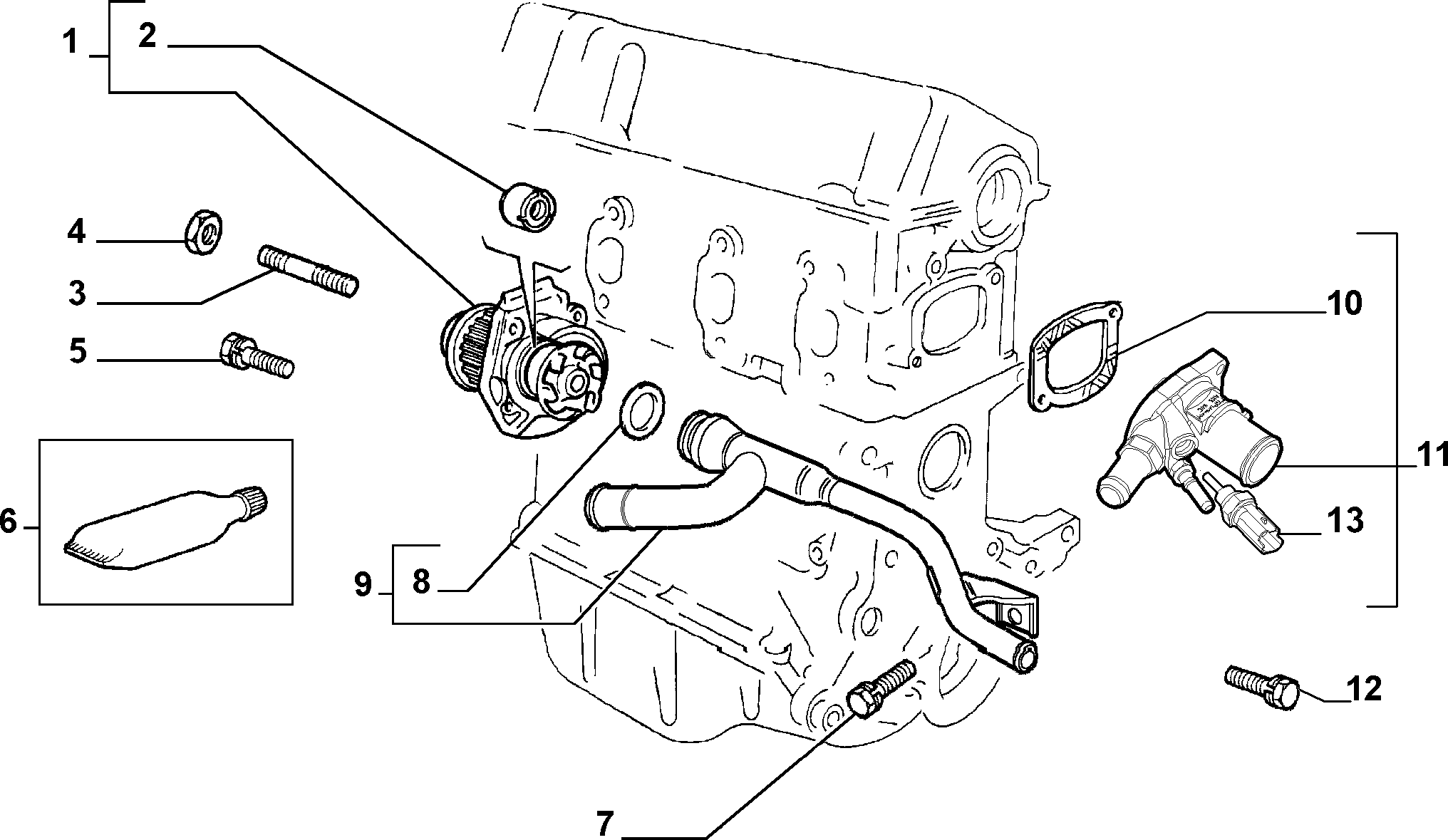 Alfa Romeo 55184081 - Водяной насос parts5.com