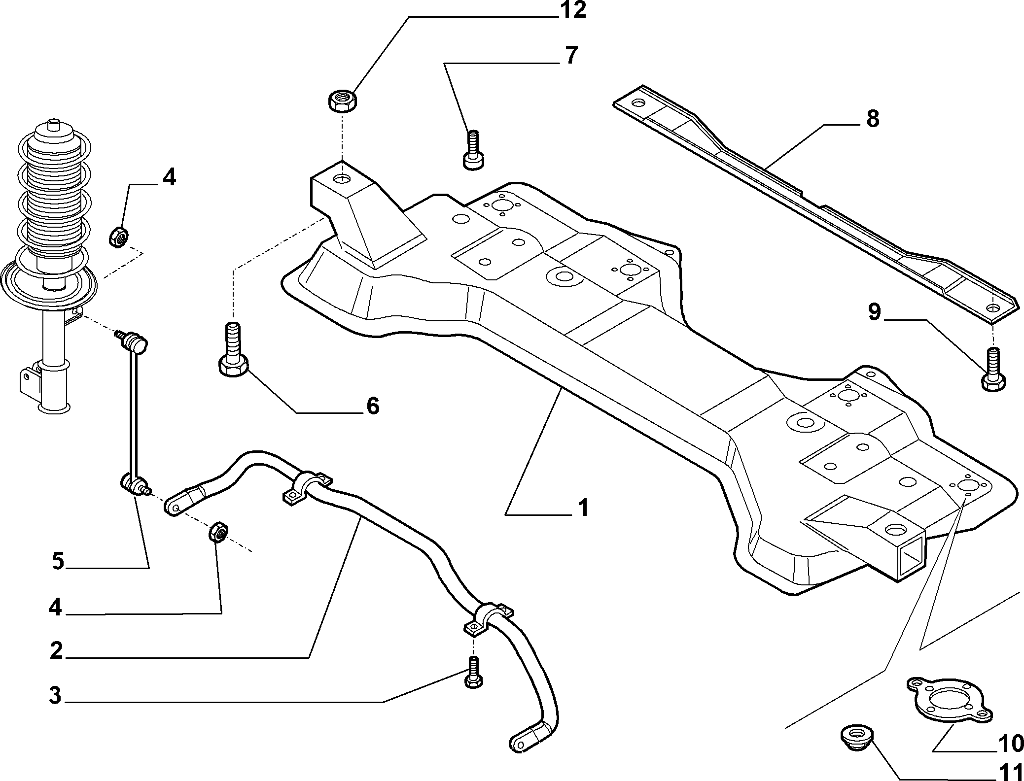 DAEWOO 55700753 - Тяга / стойка, стабилизатор parts5.com