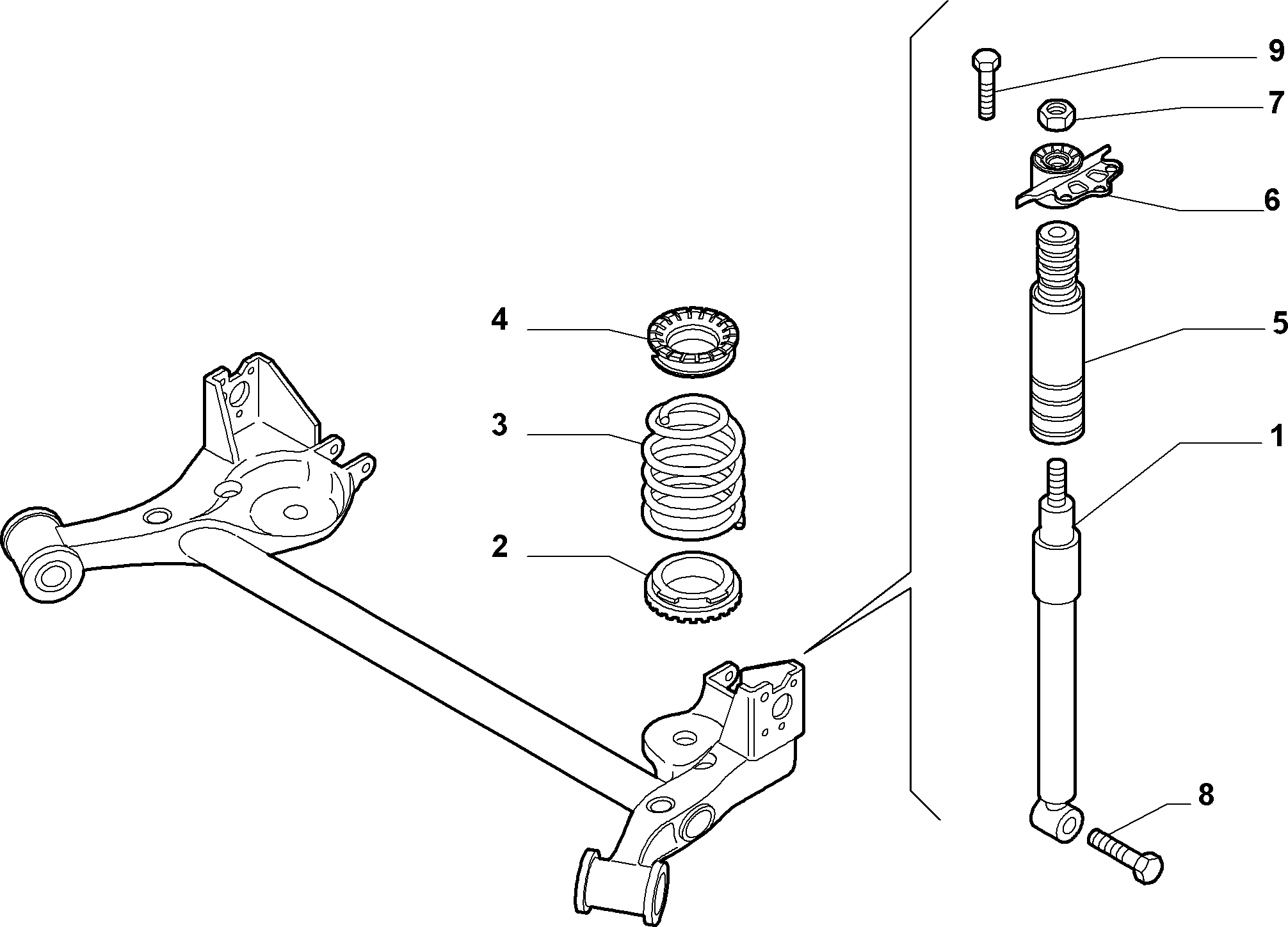 FIAT 55700452 - Amortiguador parts5.com