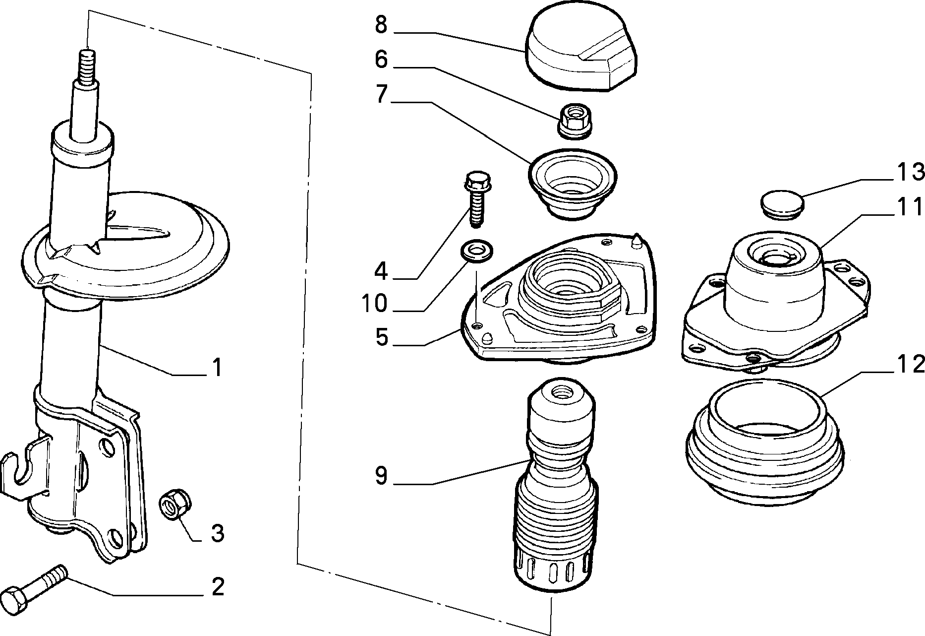 FIAT 46404169 - Отбойник, демпфер амортизатора parts5.com