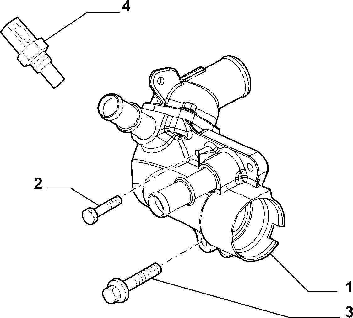 FIAT 73502809 - Термостат, охлаждающая жидкость parts5.com