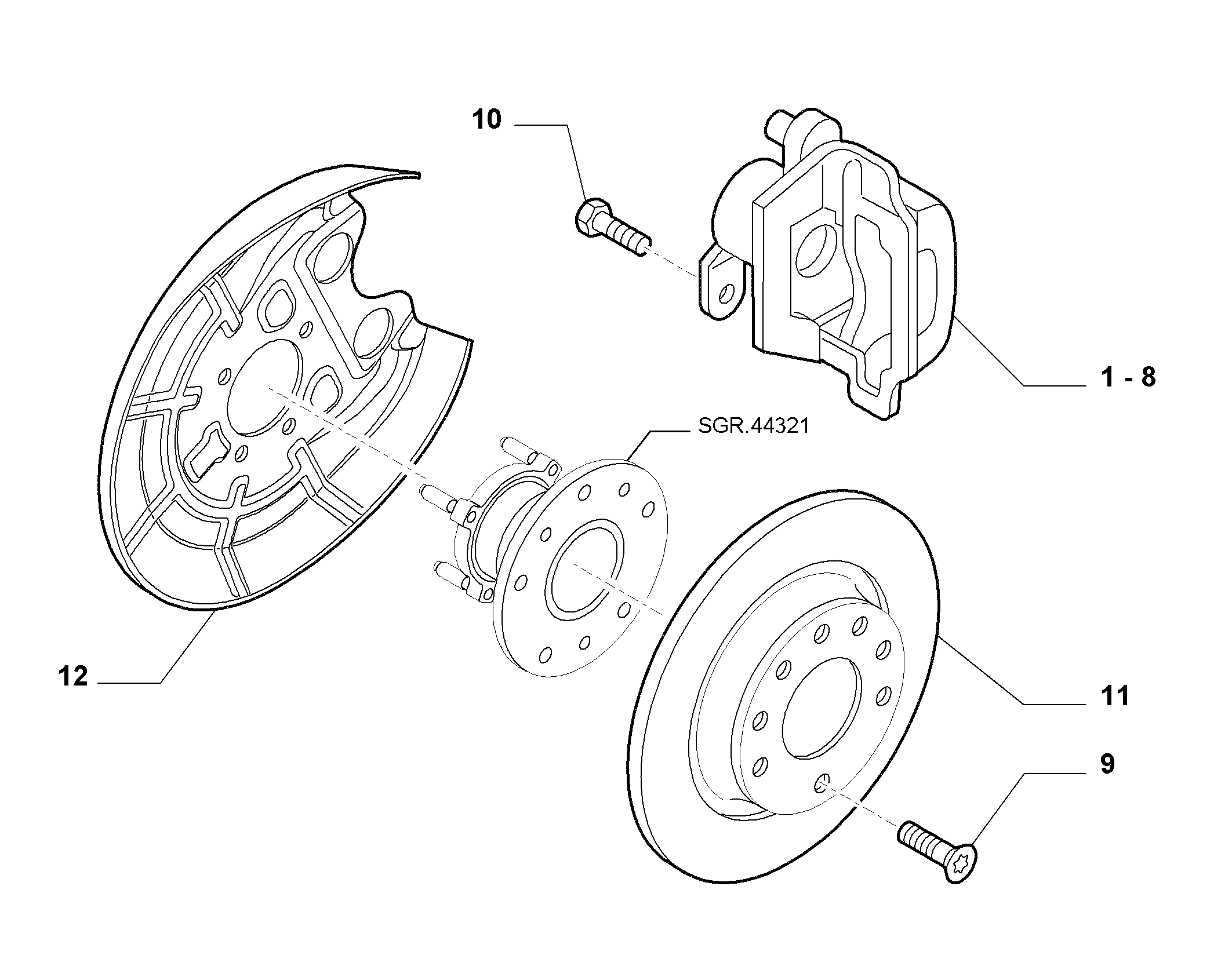 FIAT 735414678 - Тормозной суппорт parts5.com