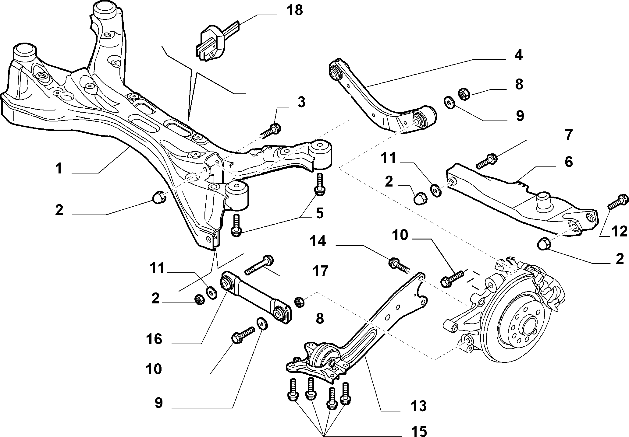 Opel 5178 3009 - Втулка, рычаг колесной подвески parts5.com