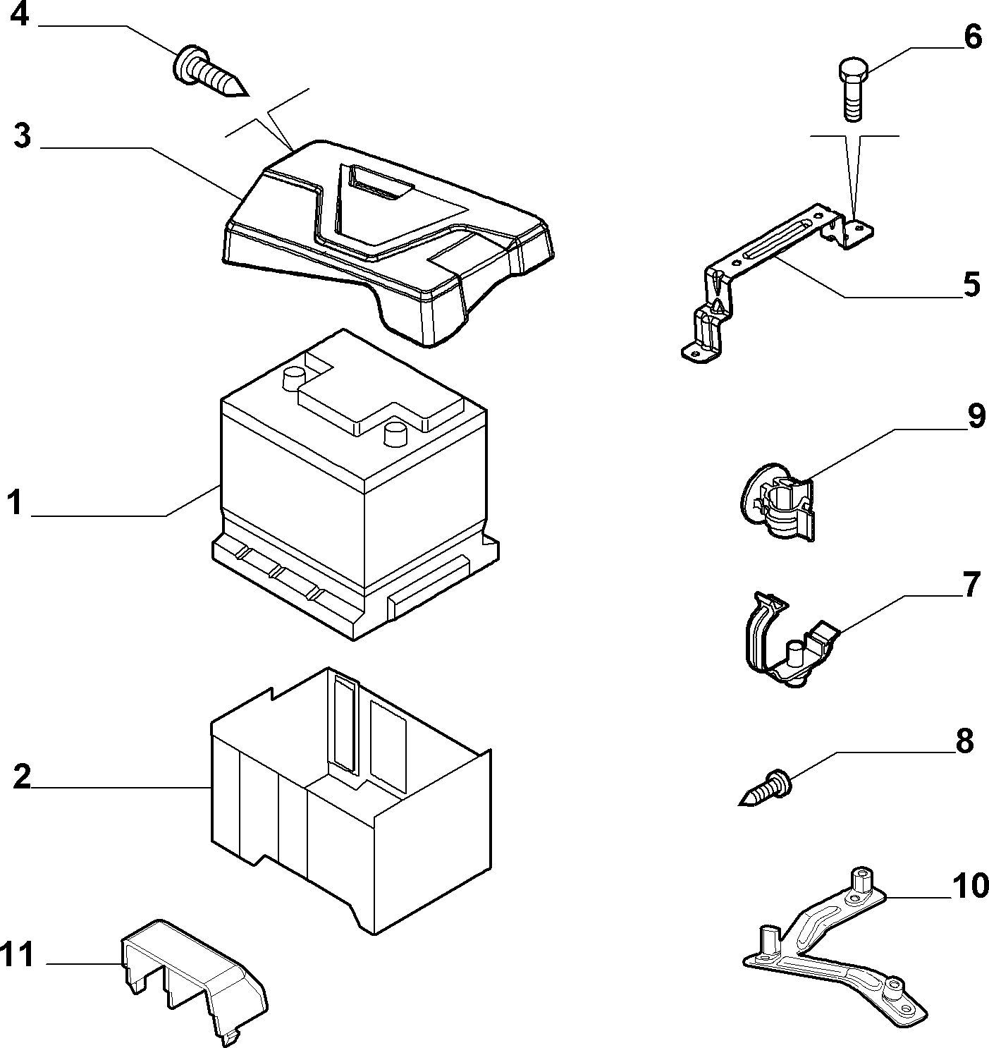 FIAT 71751146 - Стартерная аккумуляторная батарея, АКБ parts5.com