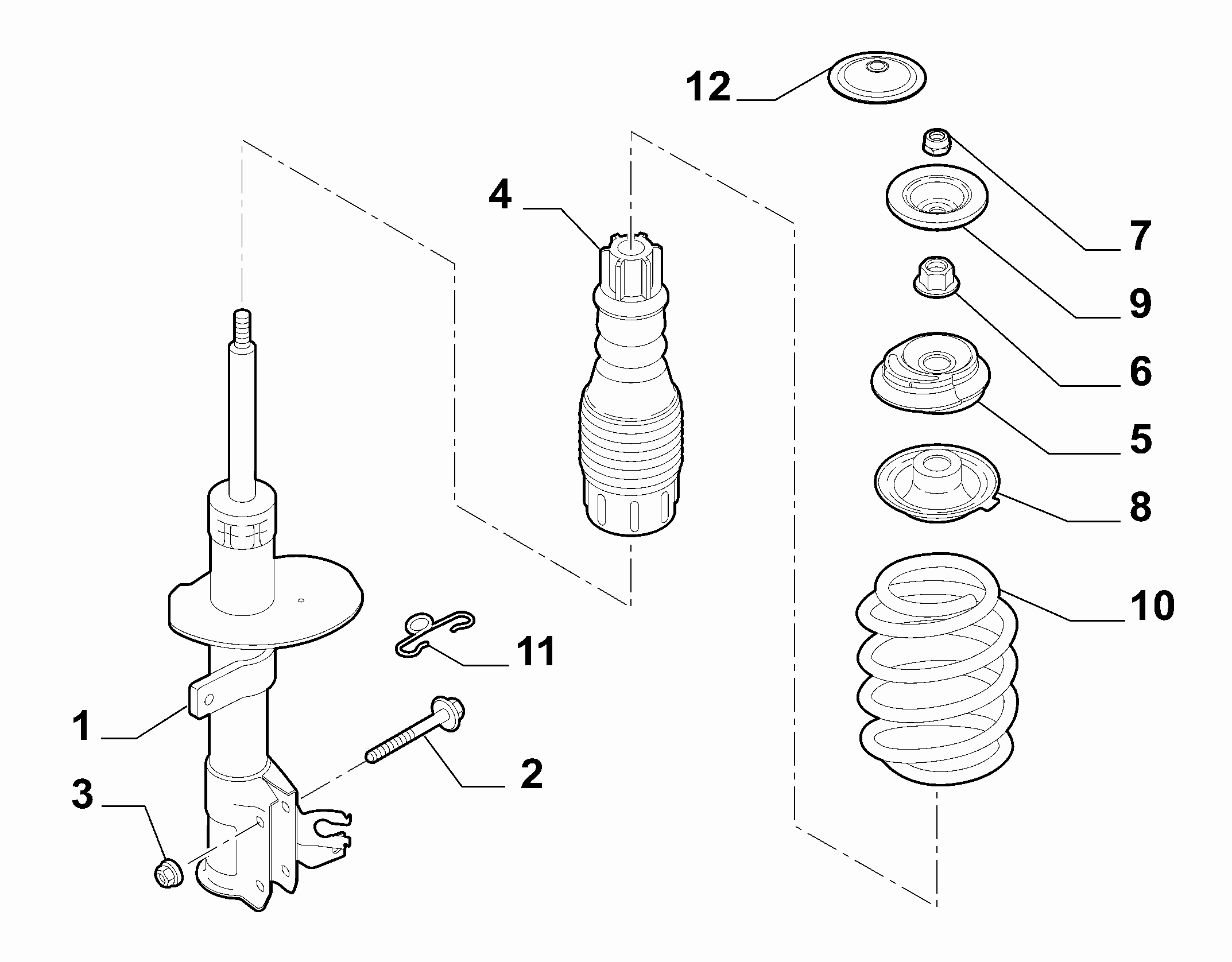 FIAT 51876262 - Опора стойки амортизатора, подушка parts5.com