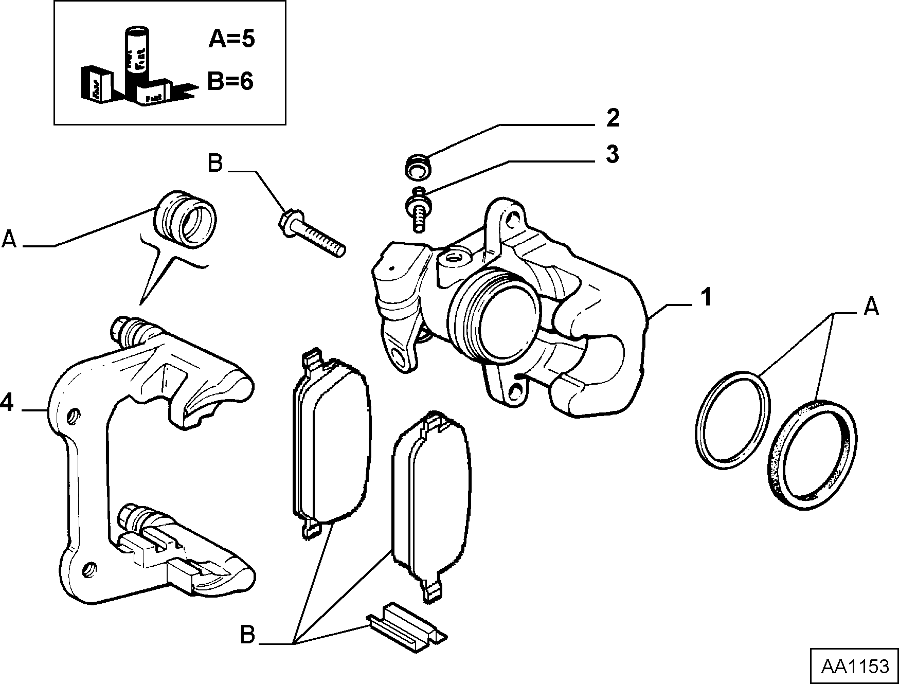 Abarth 9947819 - Repair Kit, brake caliper parts5.com