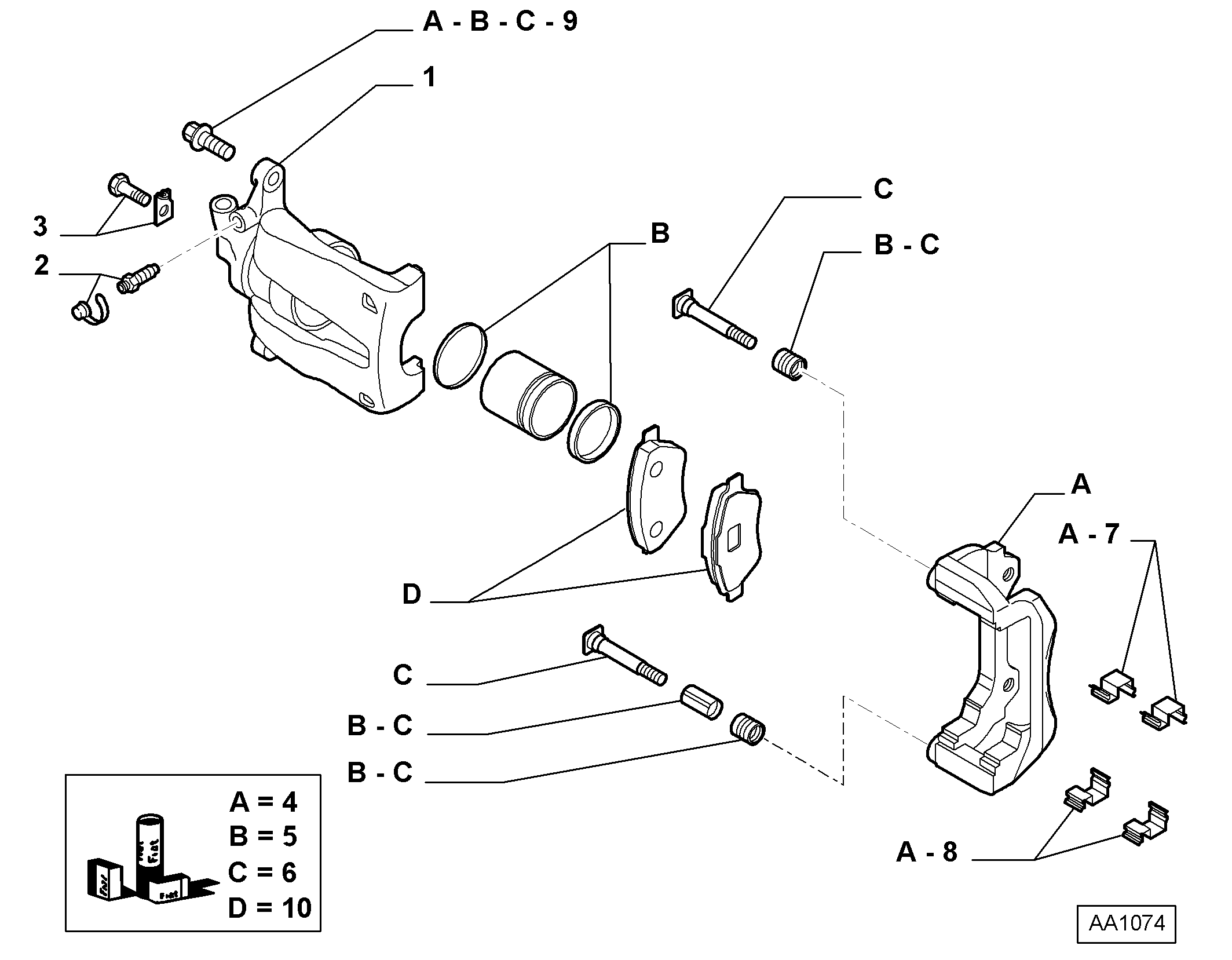 FIAT 77362195 - Тормозные колодки, дисковые, комплект parts5.com