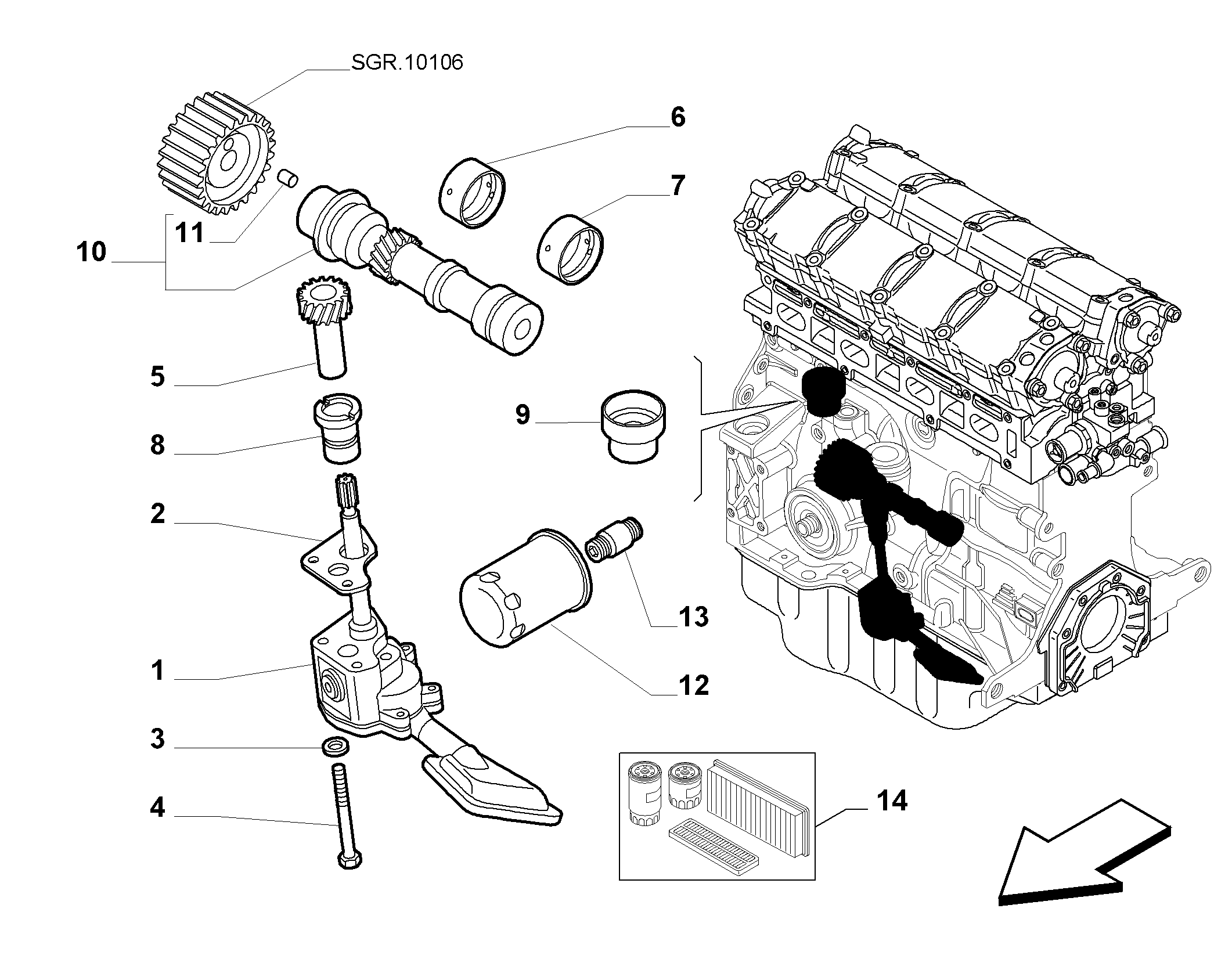 Innocenti 71754569 - Масляный фильтр parts5.com