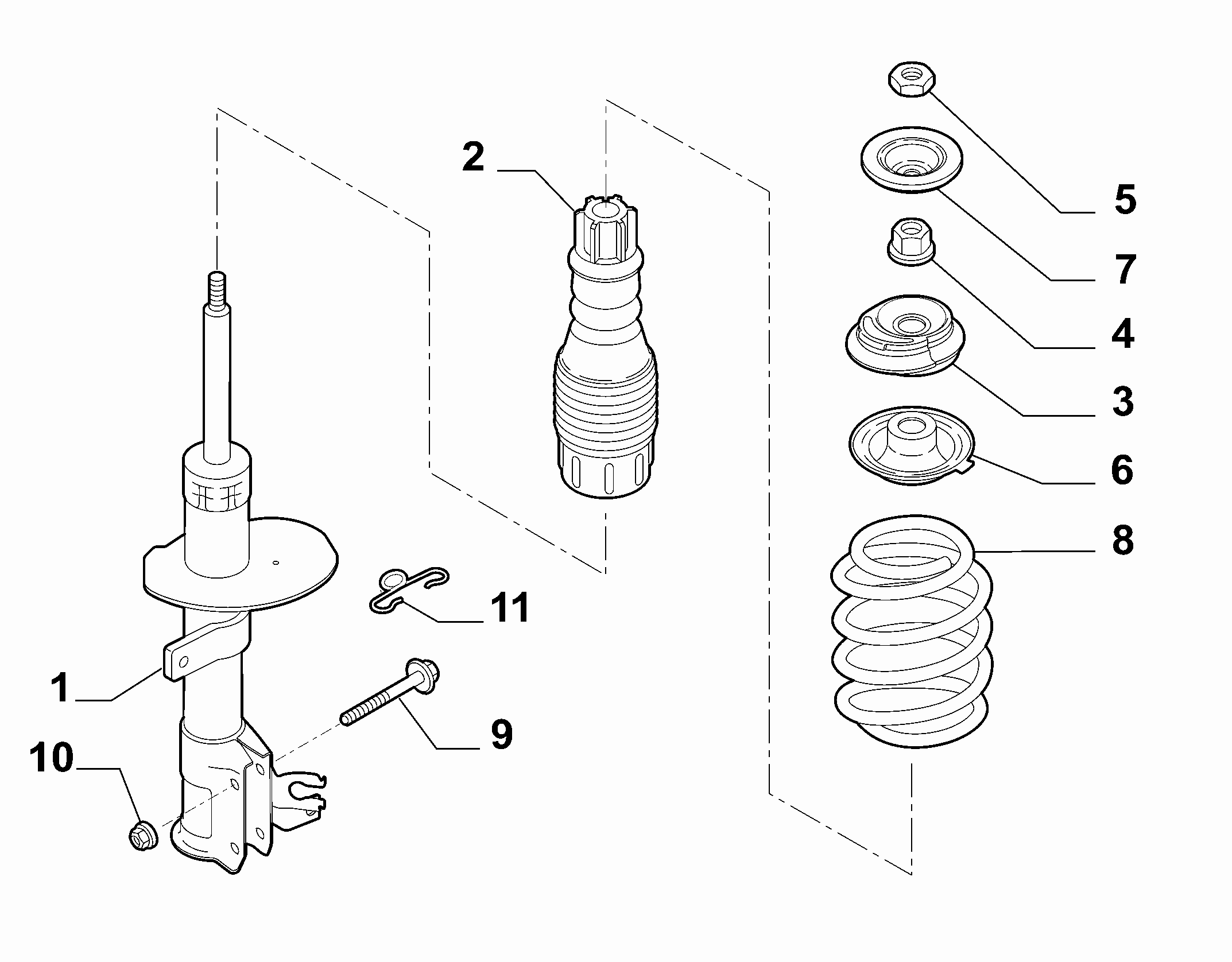 FIAT 51856856 - Опора стойки амортизатора, подушка parts5.com