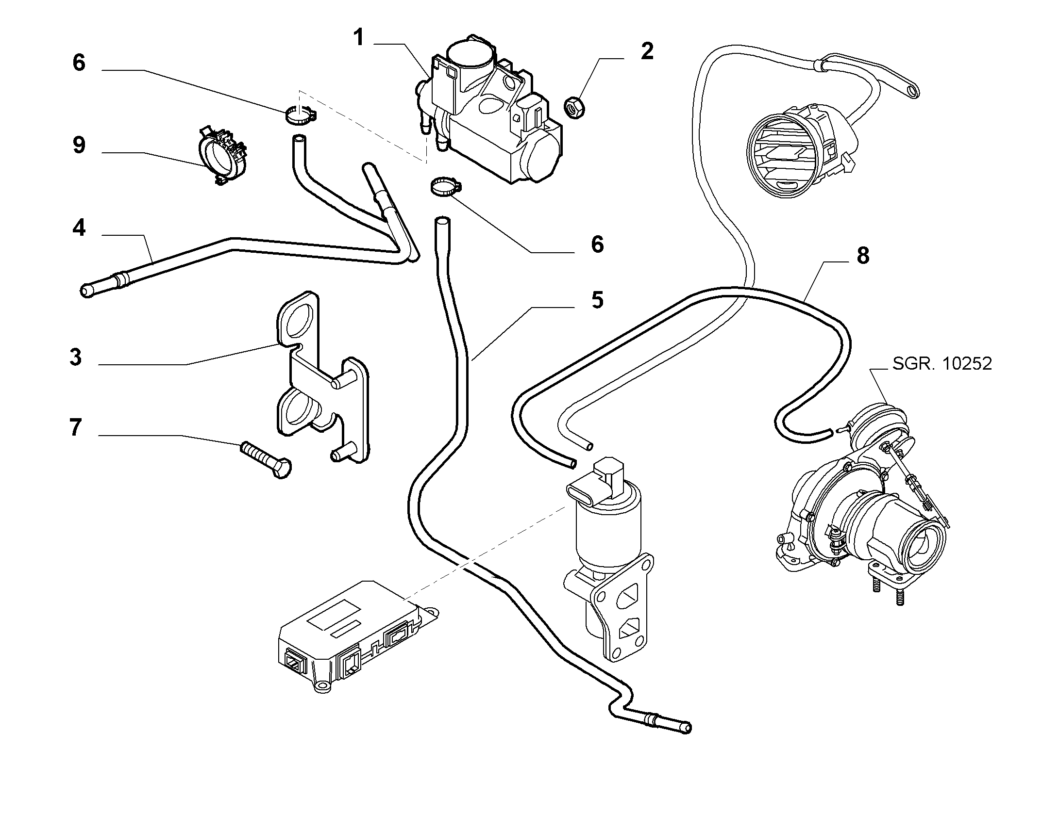 Lancia 55203202 - Преобразователь давления, турбокомпрессор parts5.com