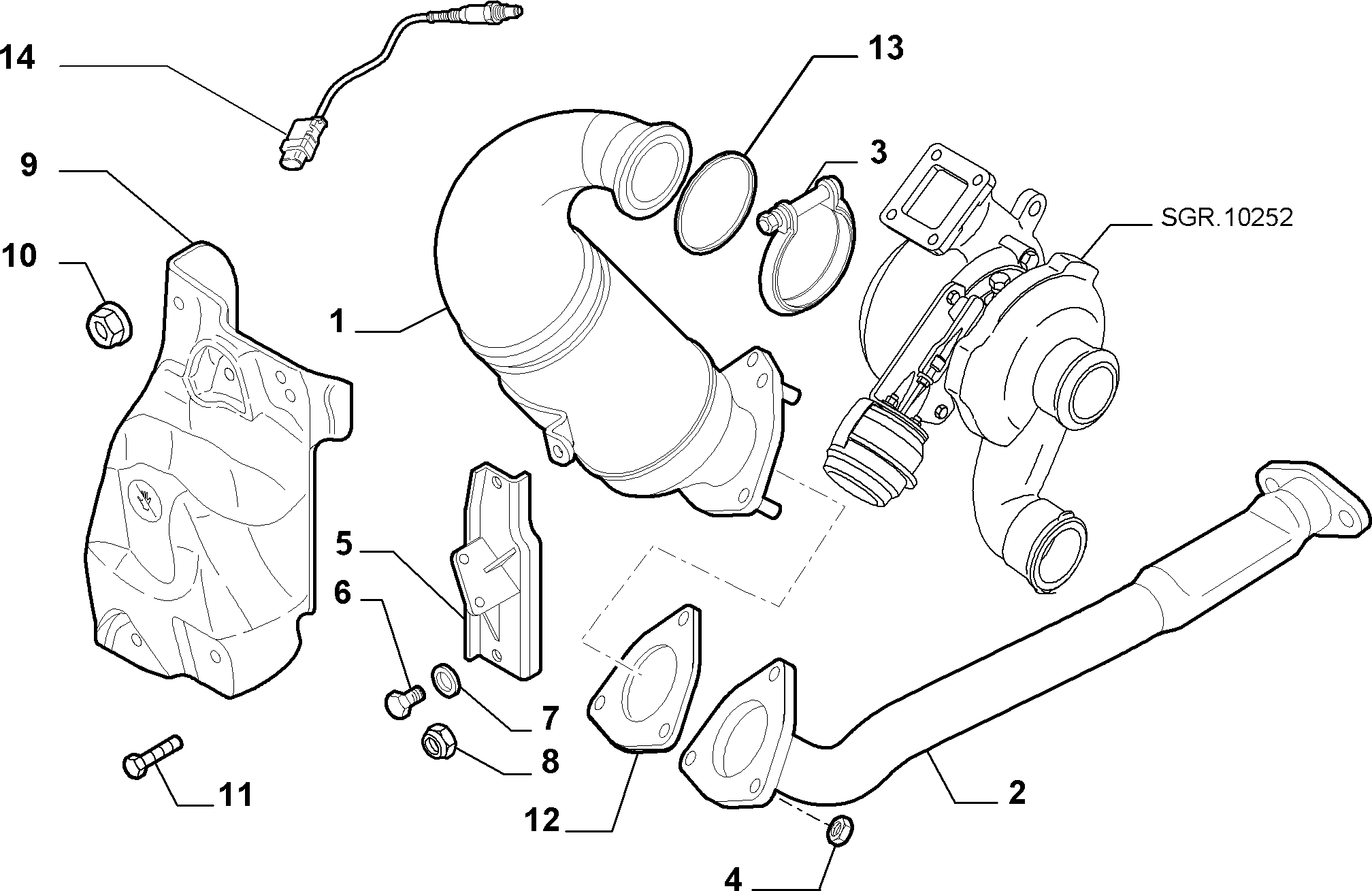 FIAT 51774044 - Катализатор parts5.com