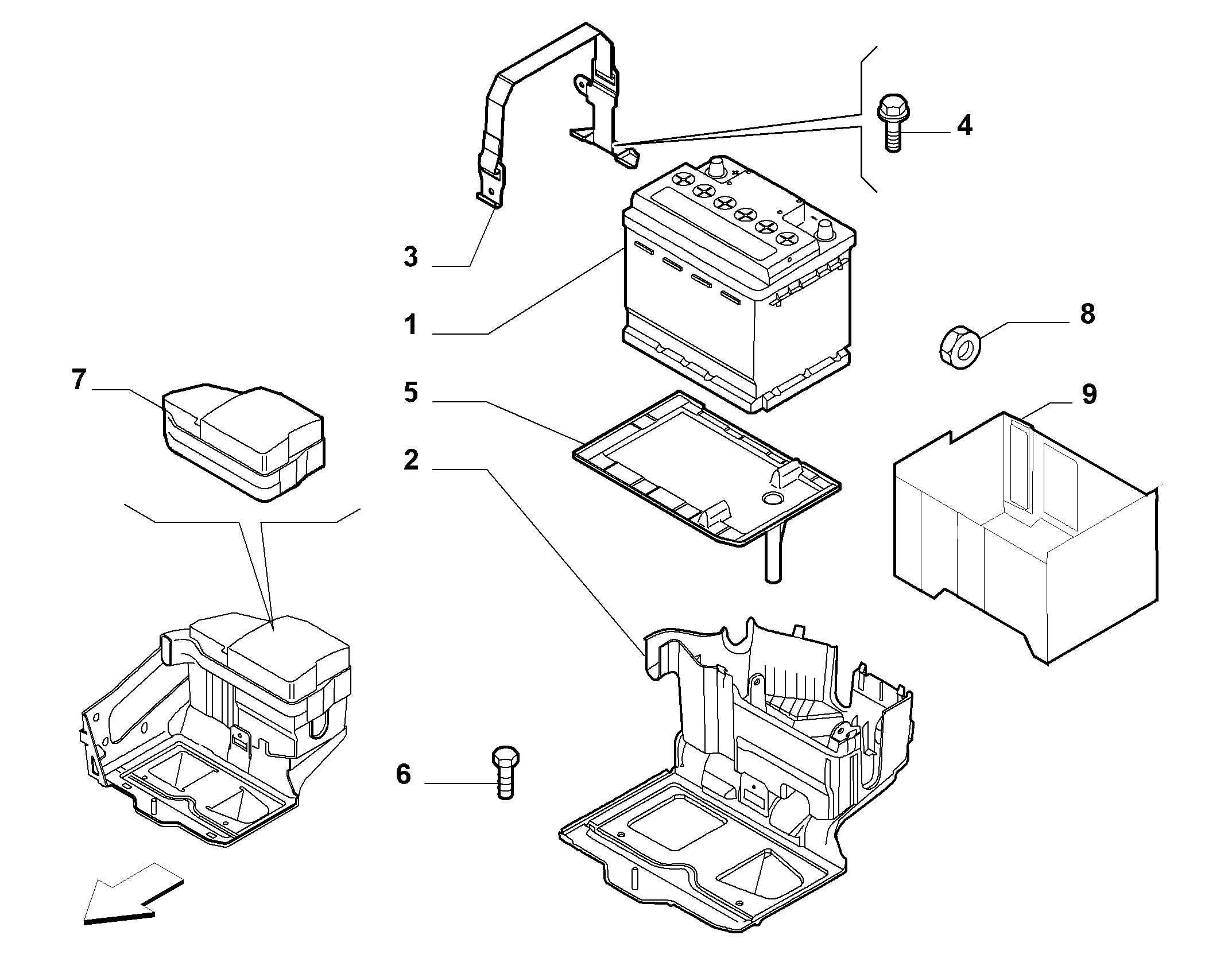 FIAT 71751141 - Стартерная аккумуляторная батарея, АКБ parts5.com