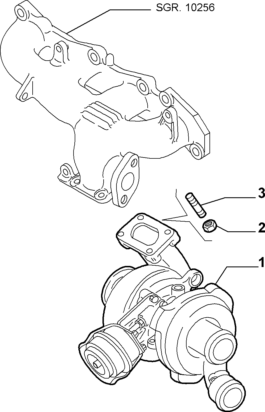 Lancia 55214063* - Картридж, группа корпуса компрессора parts5.com