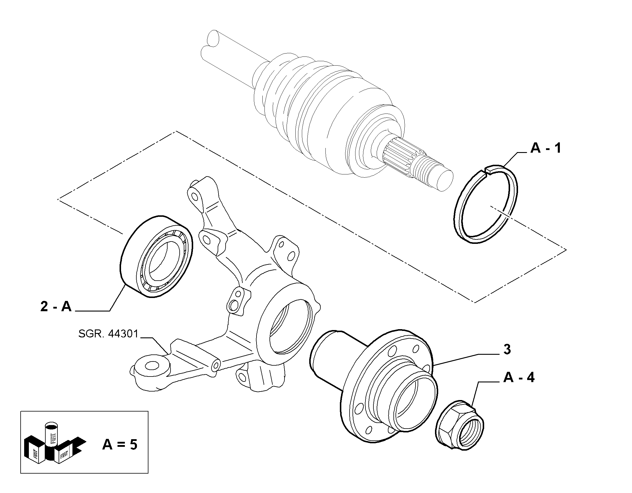 Alfa Romeo 71753821 - Комплект подшипника ступицы колеса parts5.com