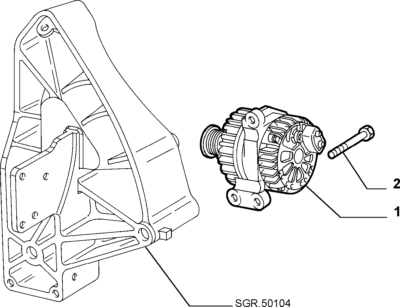 Lancia 51714794 - Генератор parts5.com