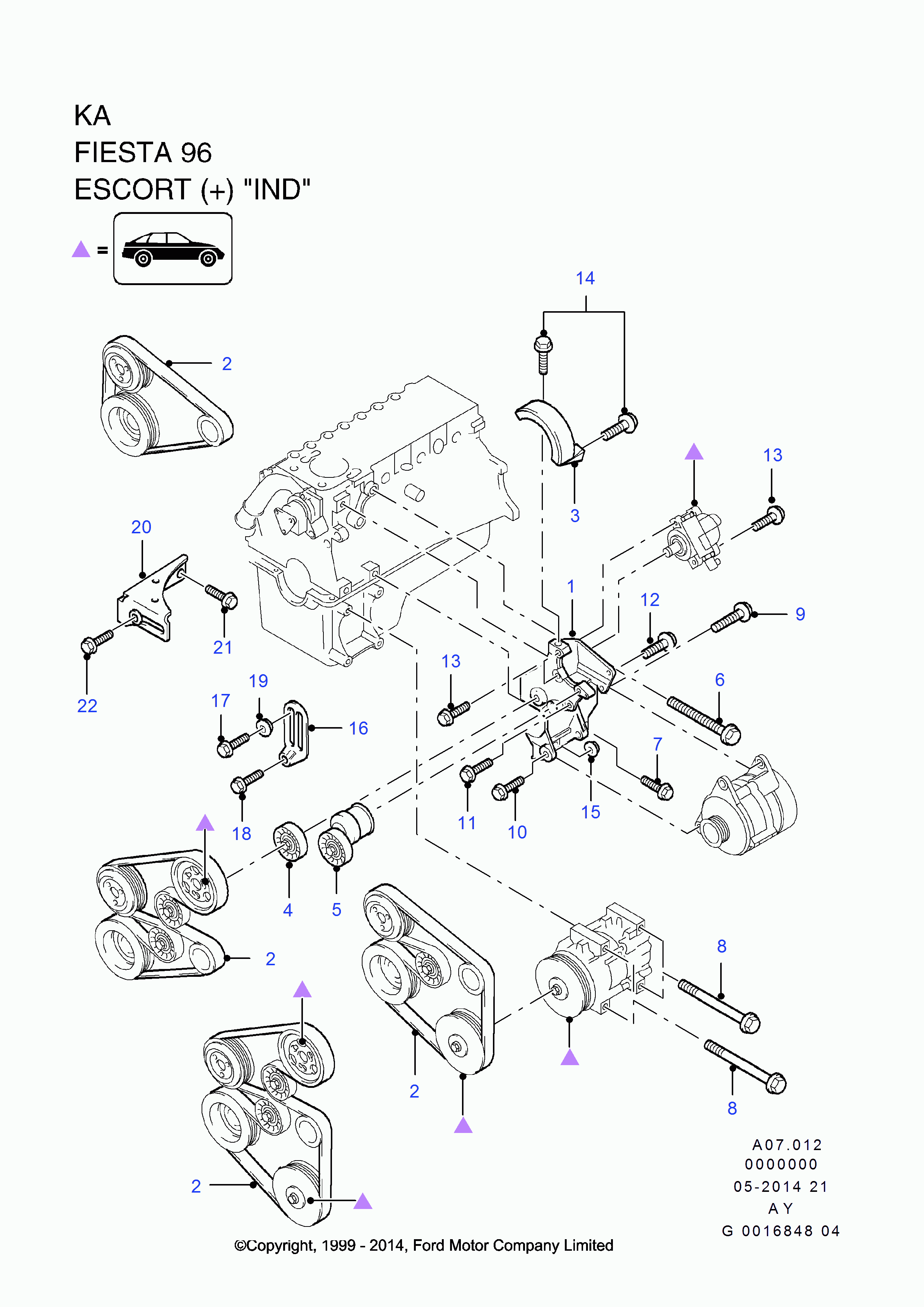 FORD 1112954 - Поликлиновой ремень parts5.com