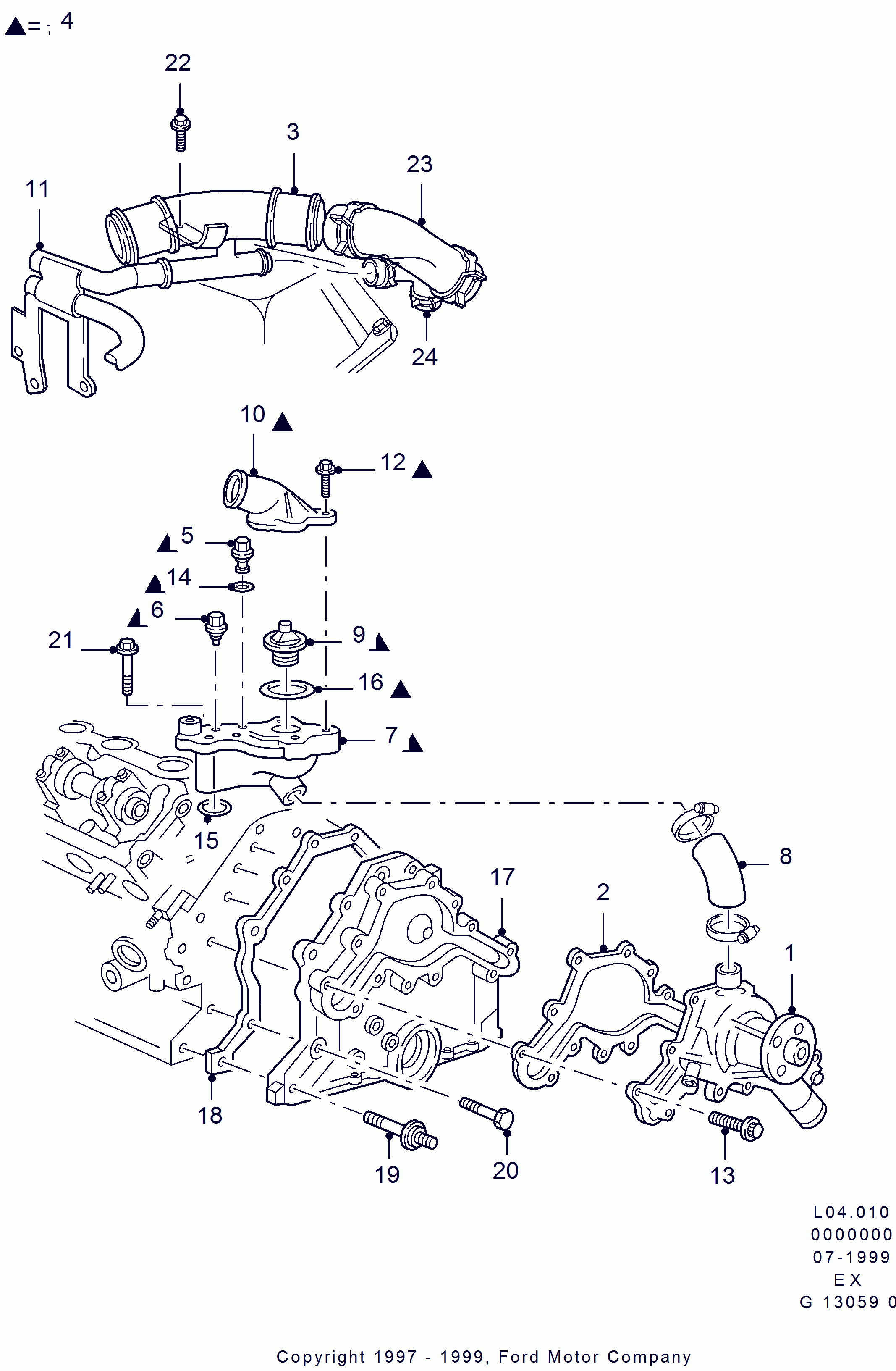 FORD 4 356 545 - Термостат, охлаждающая жидкость parts5.com