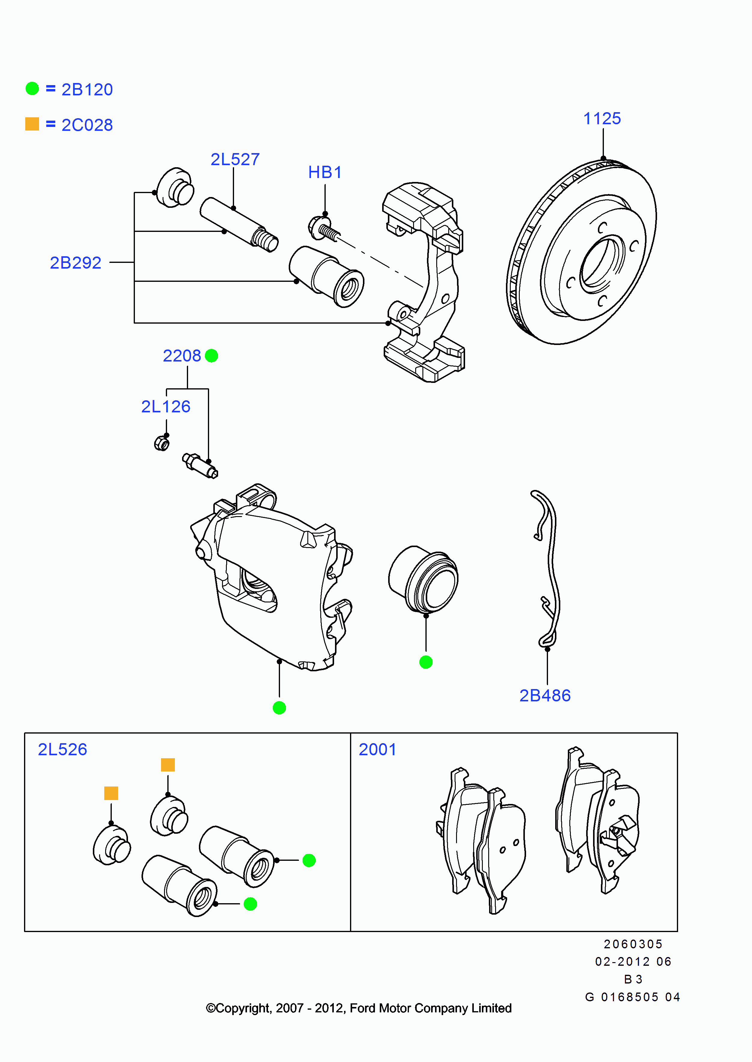 FORD 1734696 - Тормозной диск parts5.com