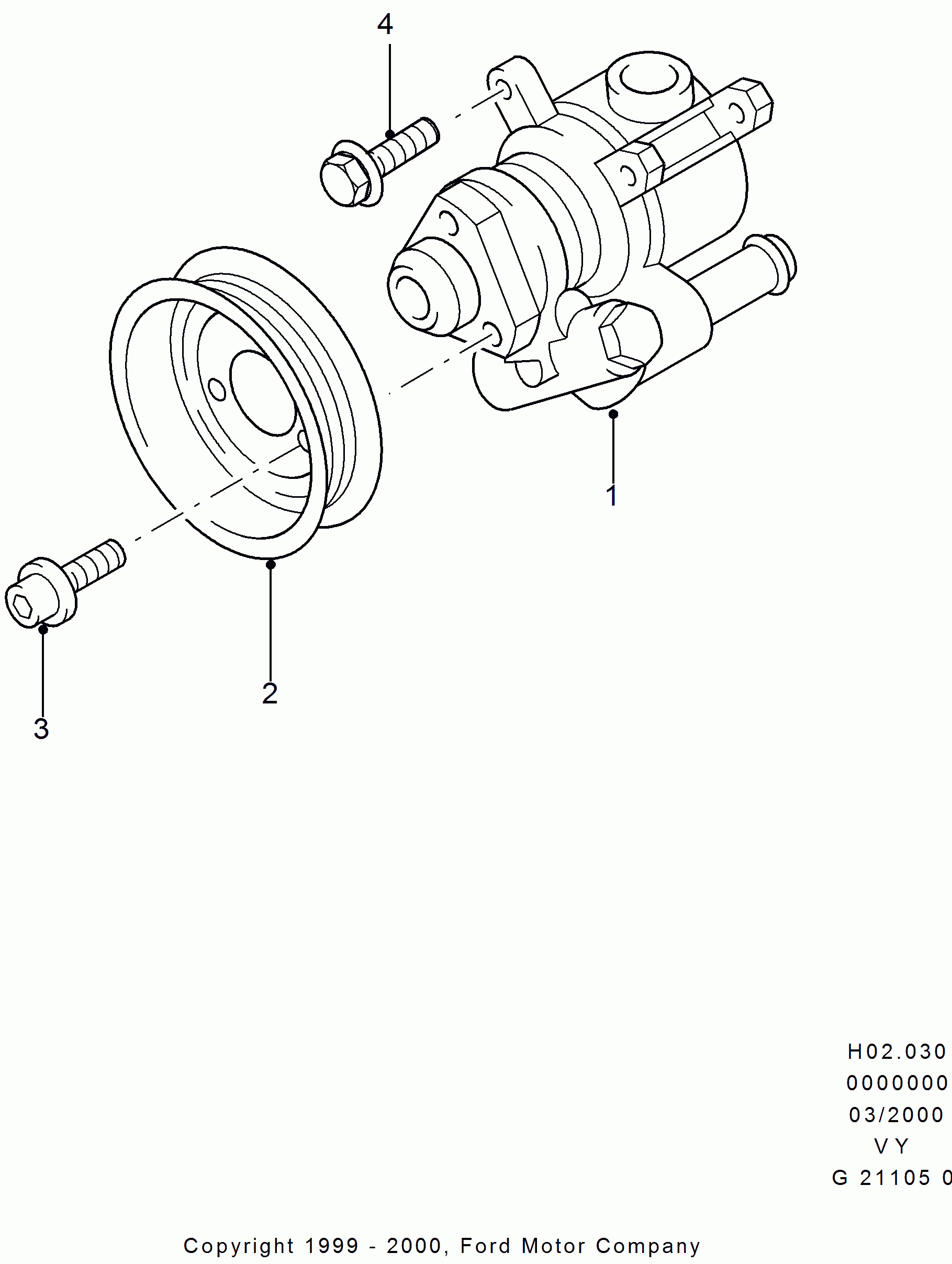 FORD 1113038 - Гидравлический насос, рулевое управление, ГУР parts5.com