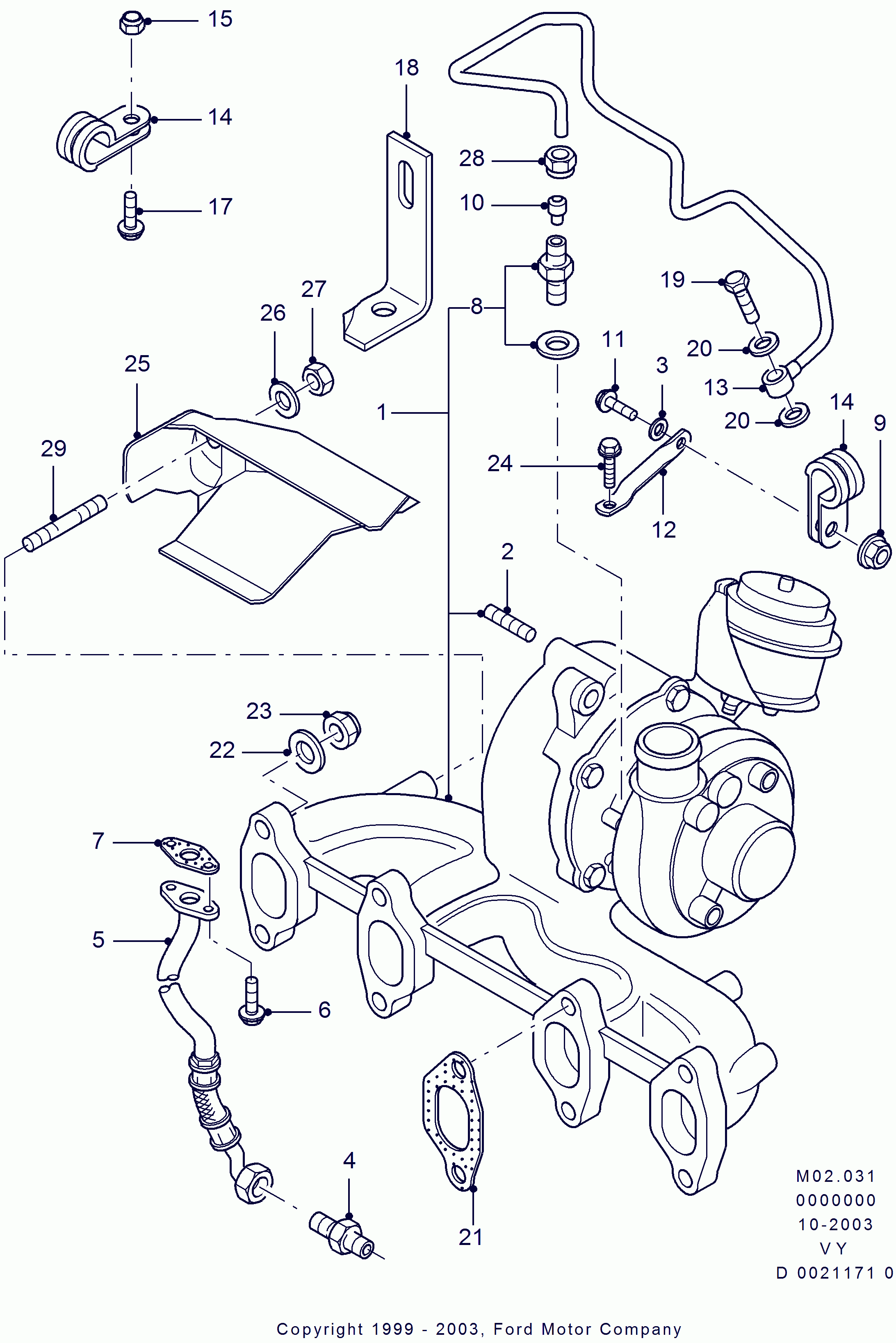 FORD 1556571 - Турбина, компрессор parts5.com