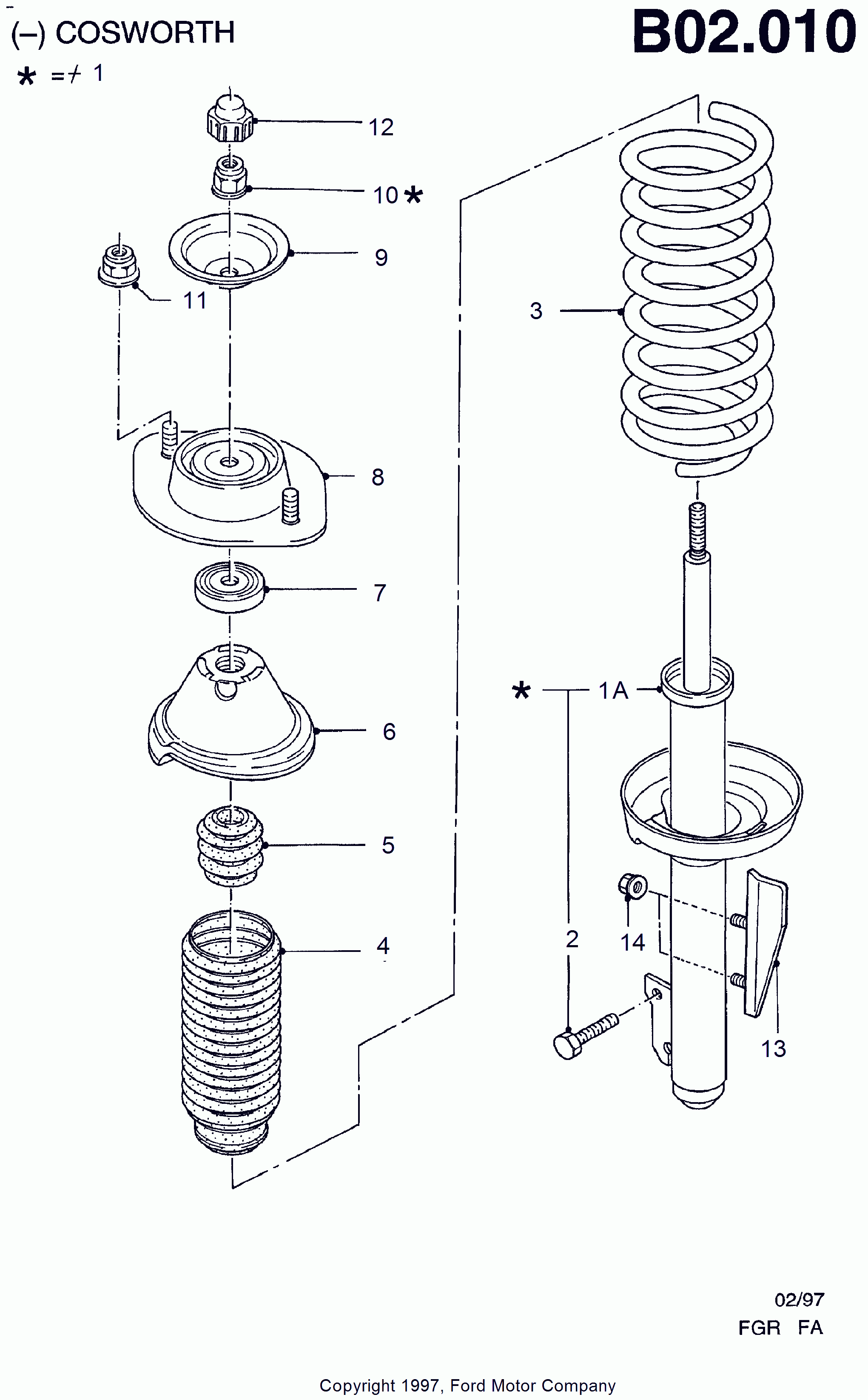 FORD 1015789 - Амортизатор parts5.com