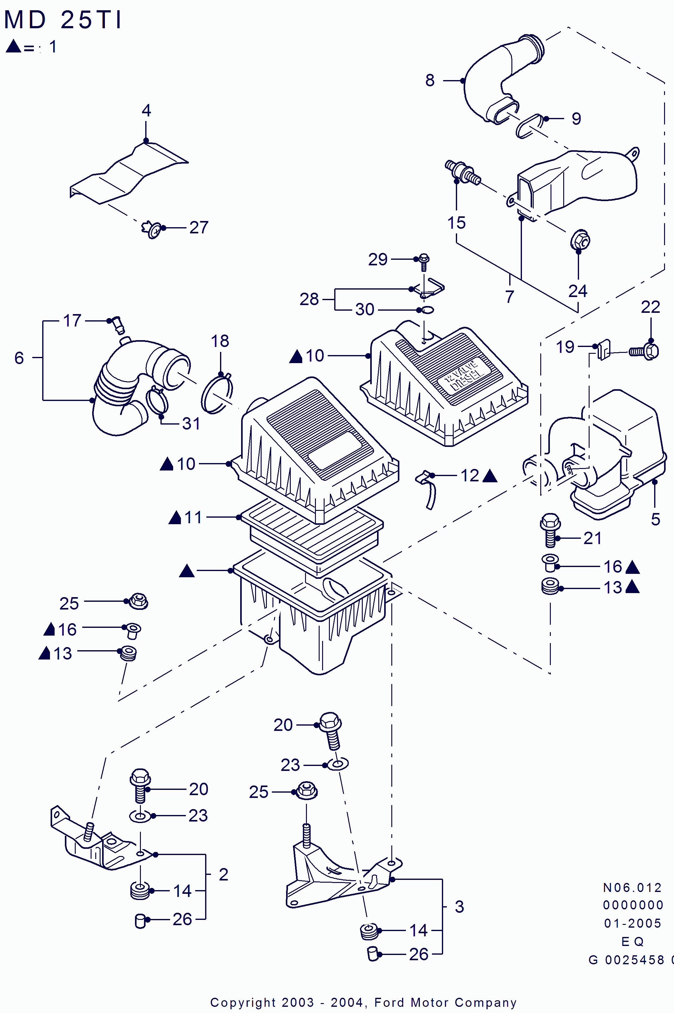 FORD USA 1213440 - Воздушный фильтр parts5.com