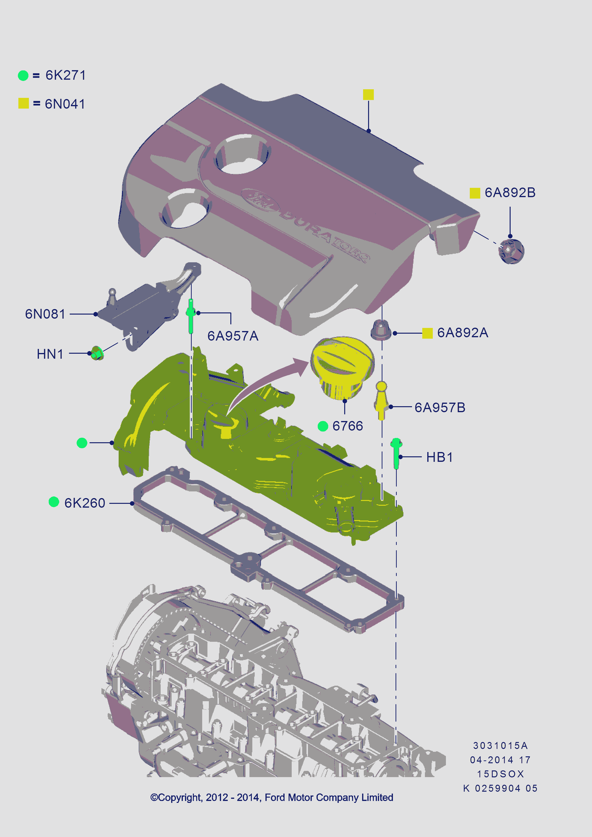 CITROËN 1704086 - Прокладка, крышка головки цилиндра parts5.com