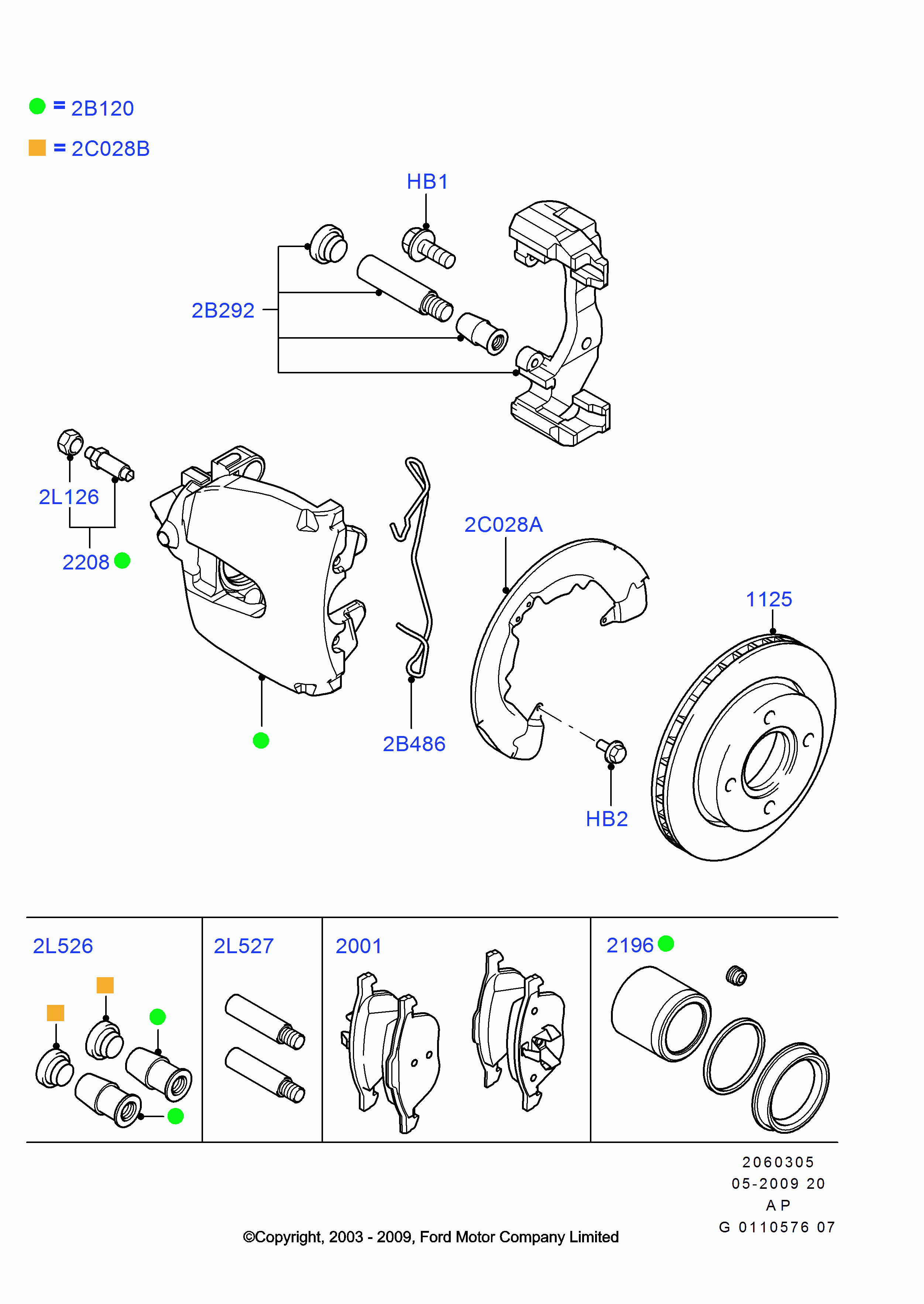 FORD 1682875 - Тормозной суппорт parts5.com