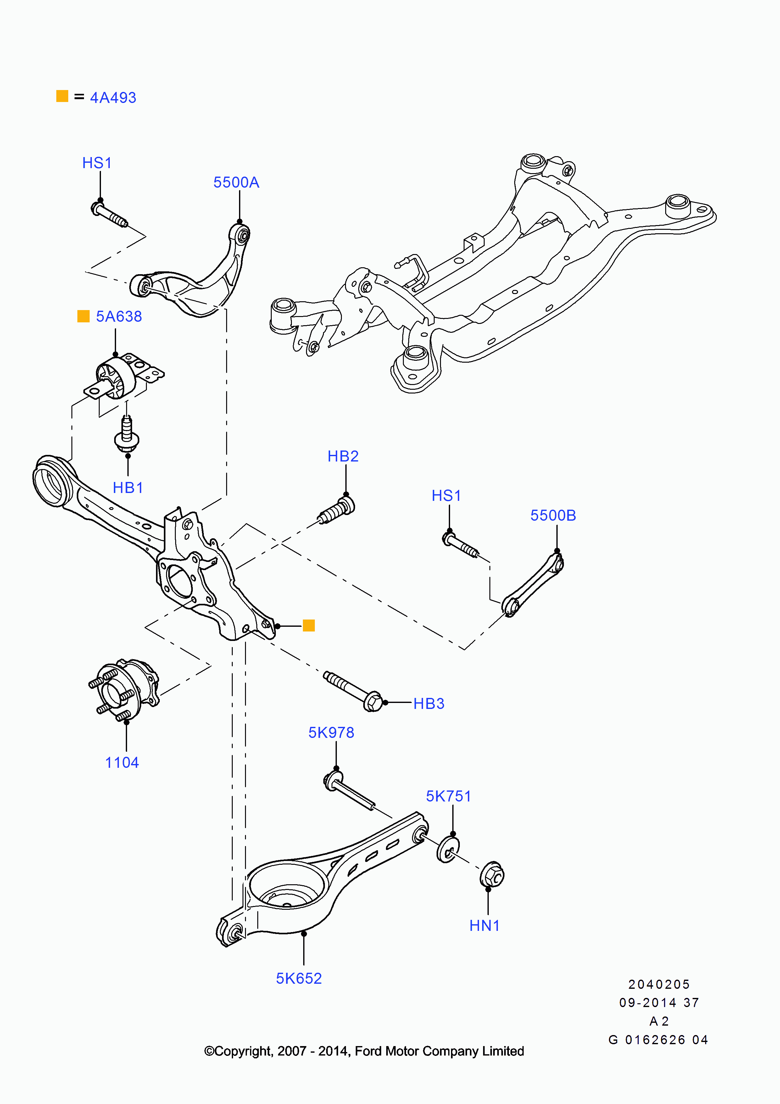 FORD 1457609* - Рычаг подвески колеса parts5.com