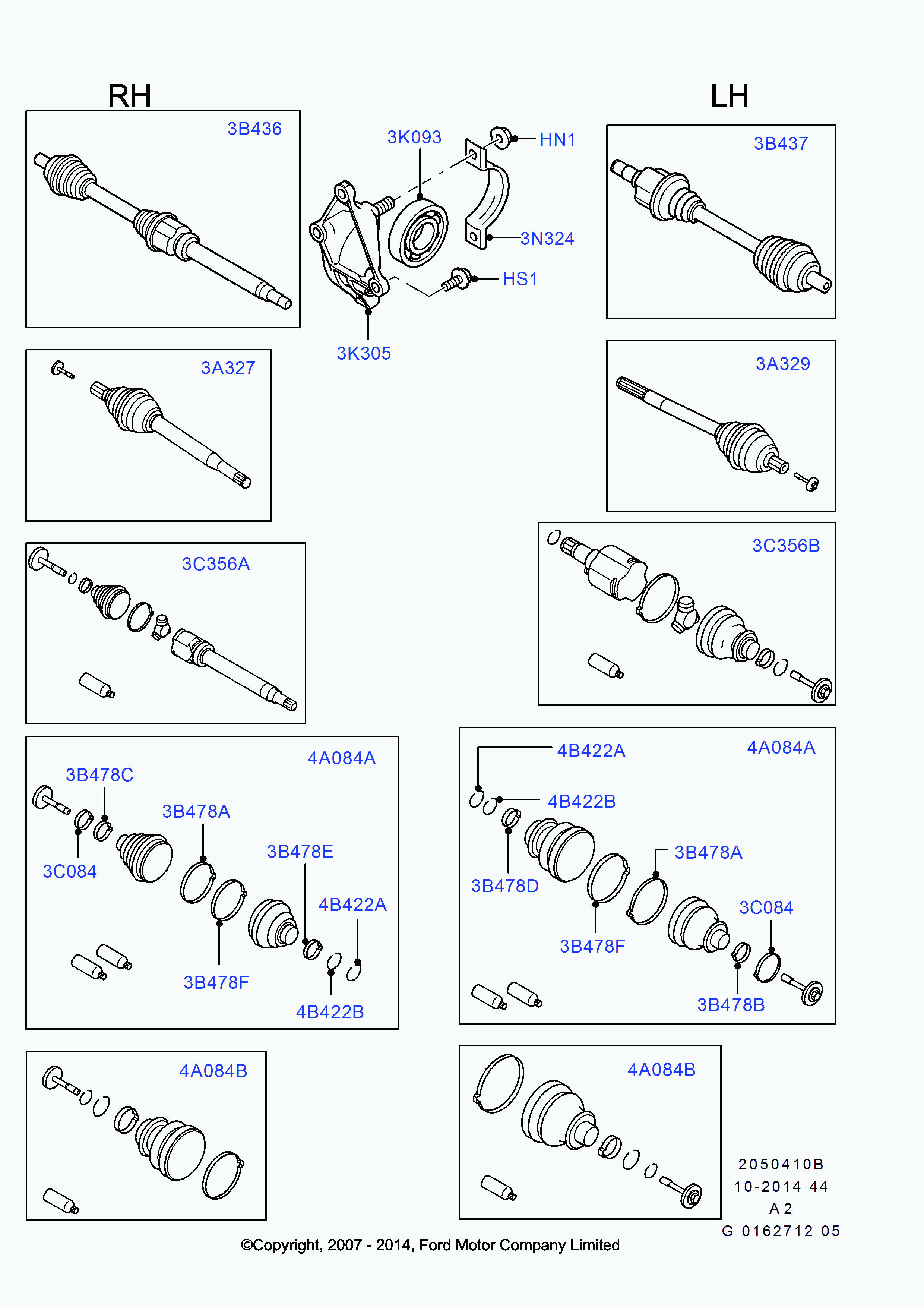 FORD 1446298 - Пыльник, приводной вал parts5.com