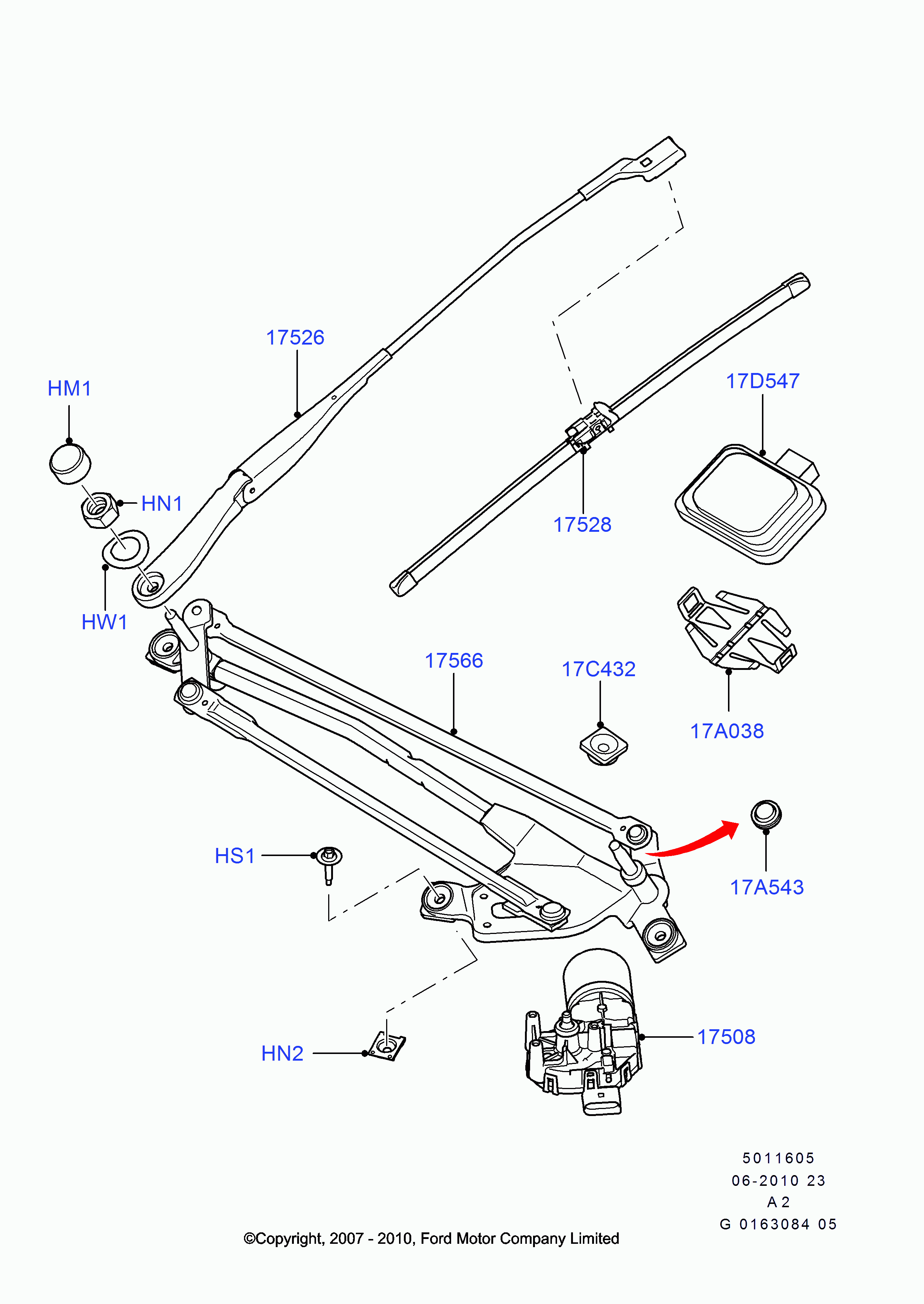 FORD 1537084 - Wiper Blade parts5.com