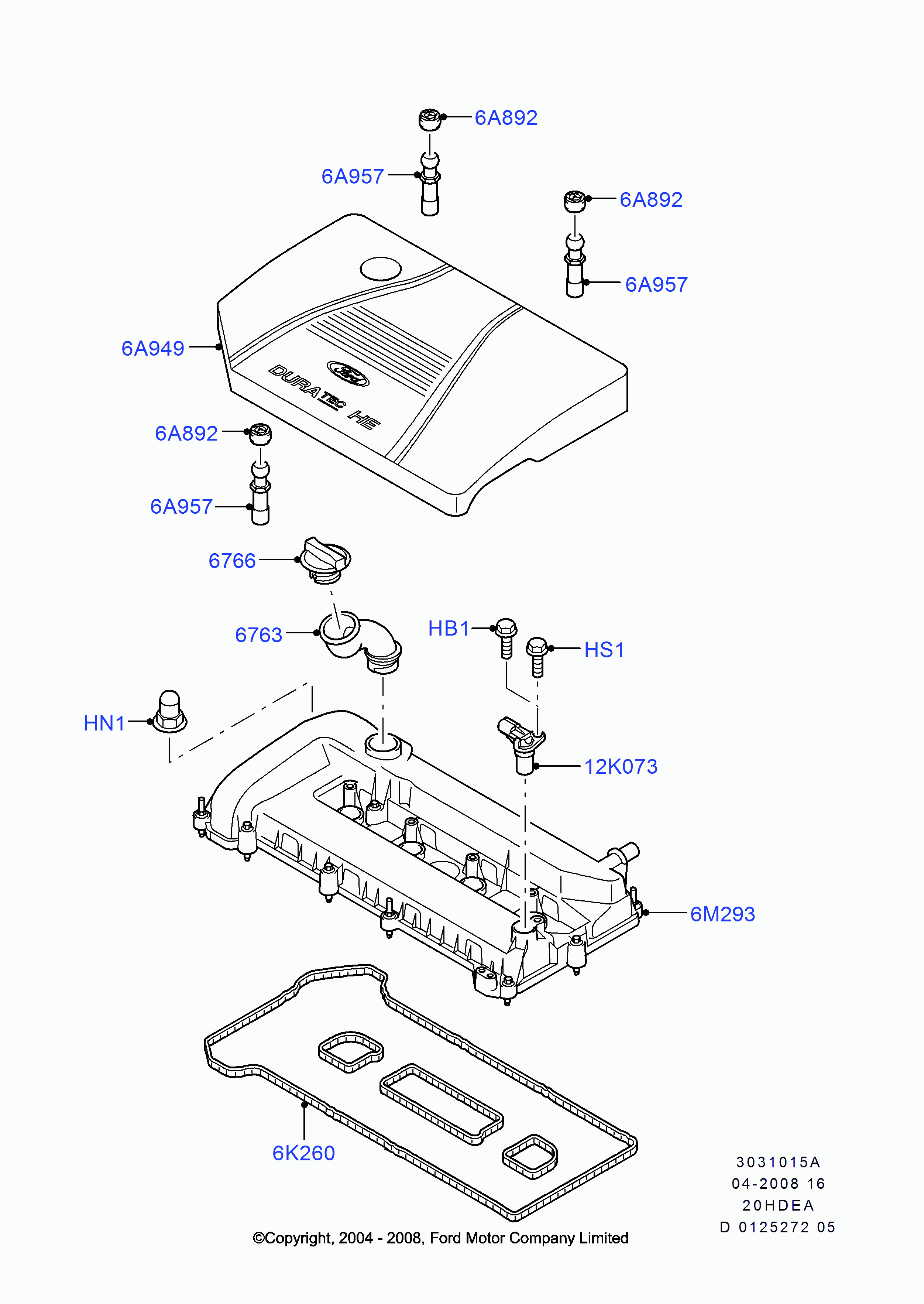 FORD 1434444 - Кожух двигателя parts5.com