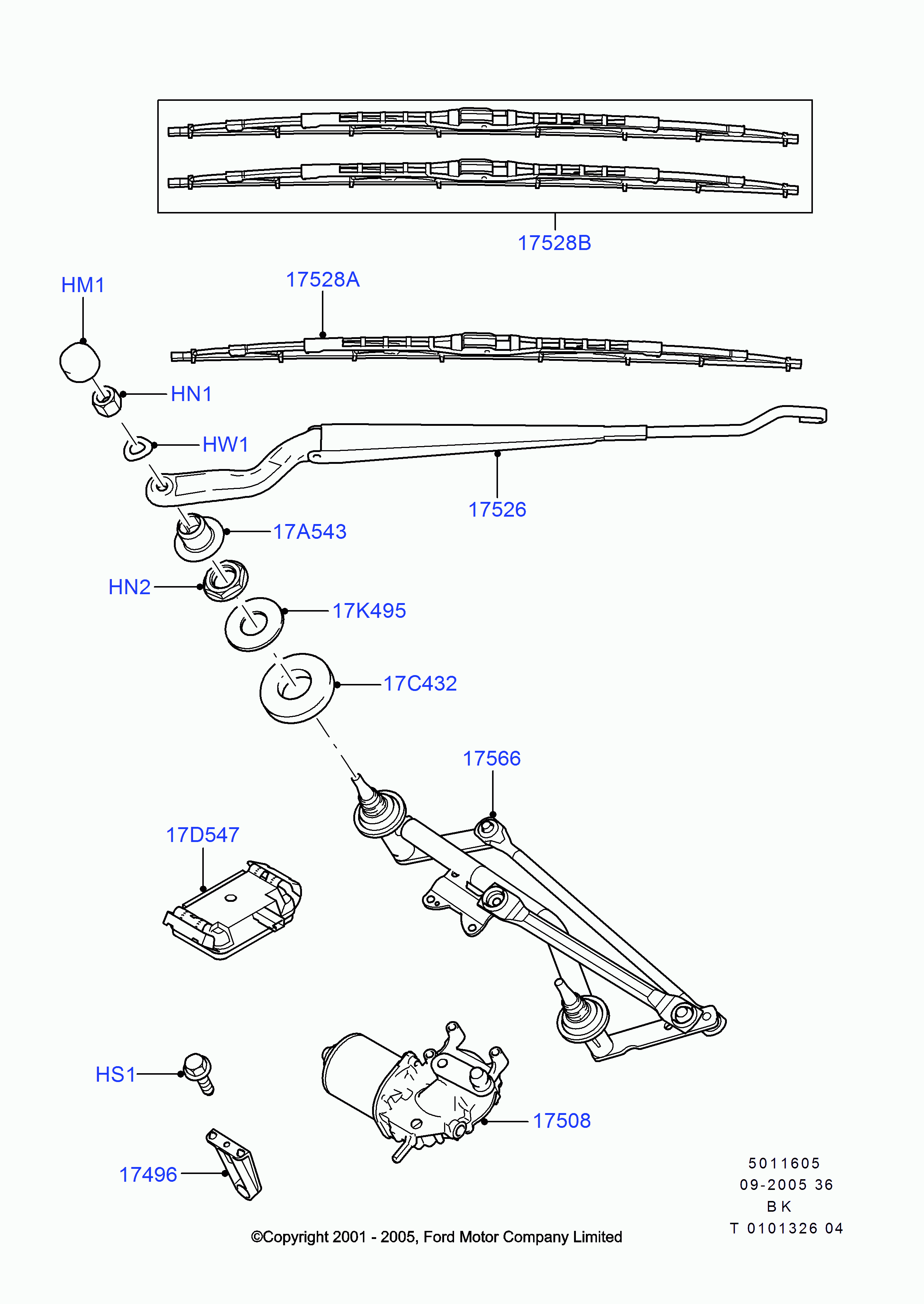 FORD 1712818 - Limpiaparabrisas parts5.com