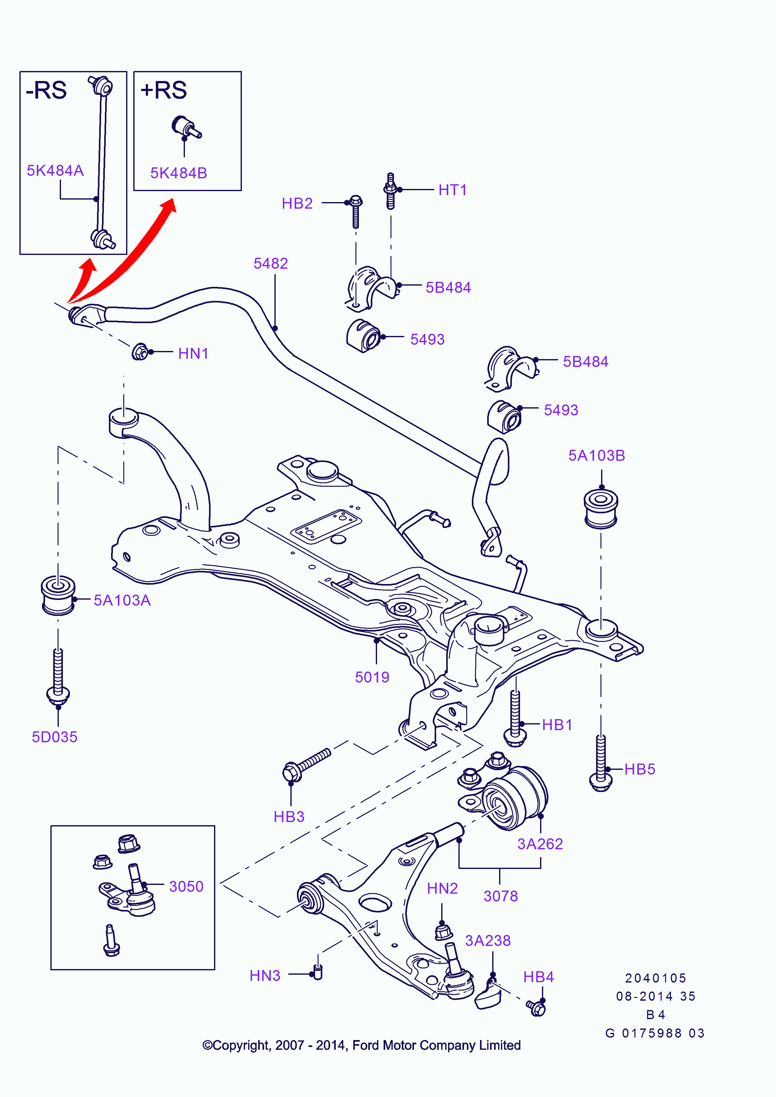 FORD 1570284* - Рычаг подвески колеса parts5.com